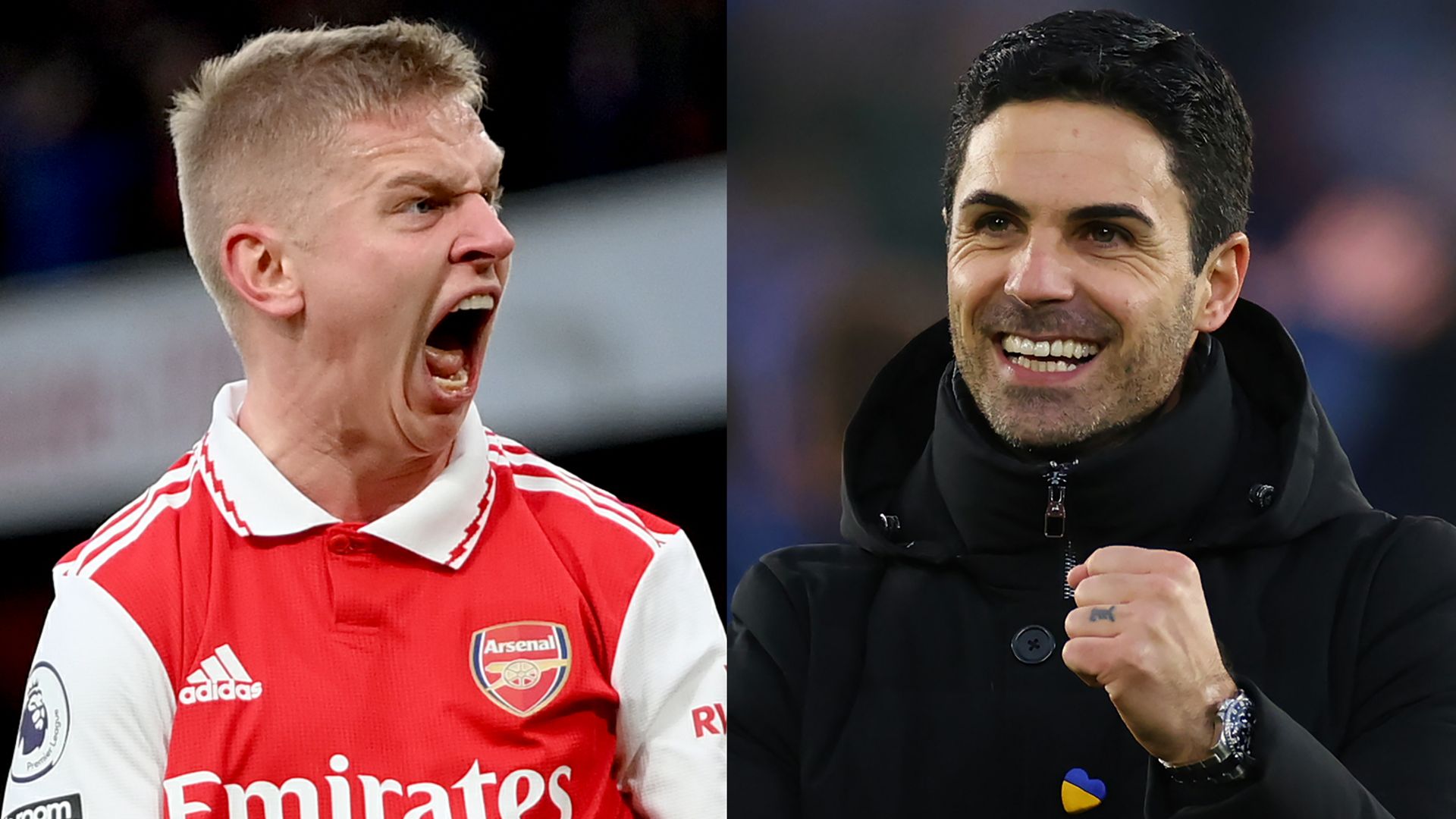 Oleksandr Zinchenko Mikel Arteta