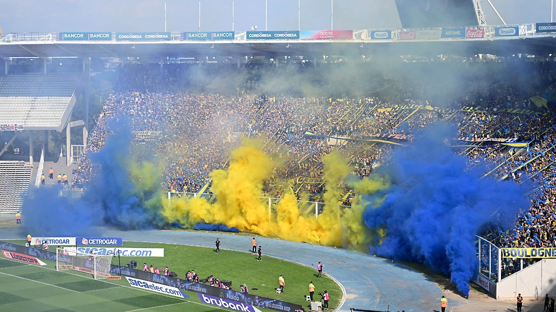 Hinchada Boca River Copa Liga Profesional 25042024