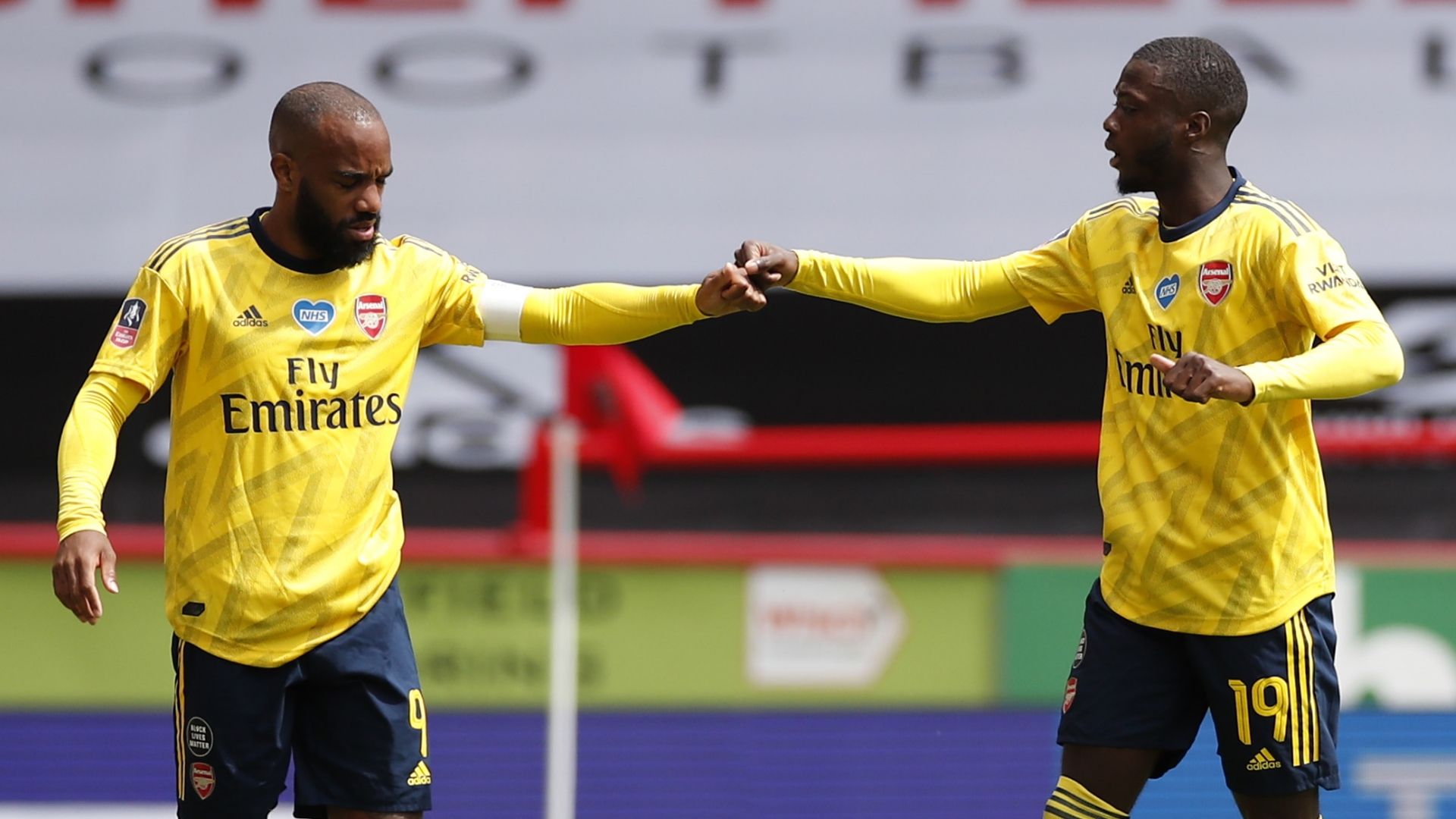 Alexandre Lacazette, Nicolas Pepe, Sheffield Utd vs Arsenal, FA Cup 2019-20