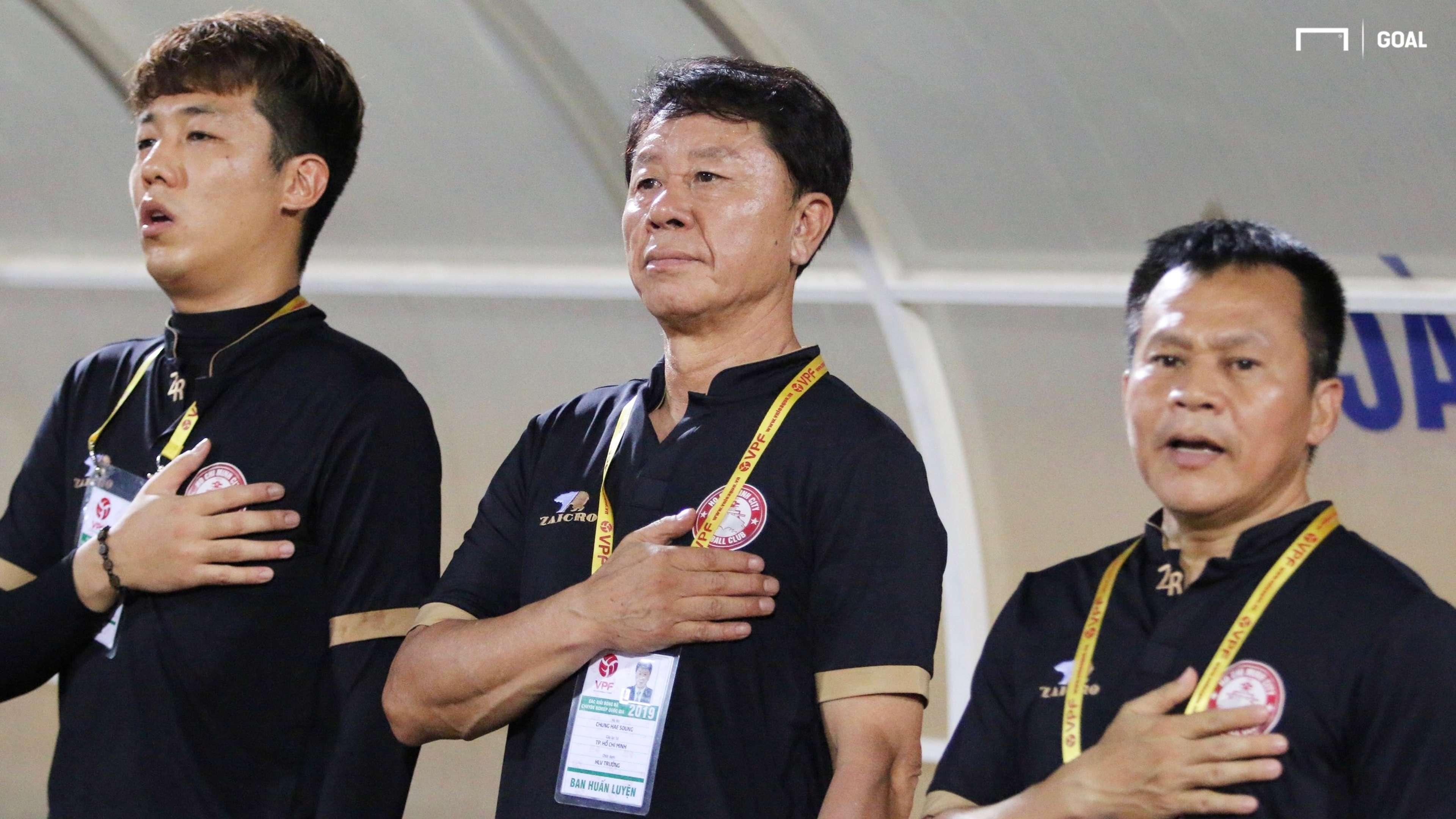 Coach Chung Hae-seong - Lu Dinh Tuan Viettel vs Ho Chi Minh City FC Round 14 V.League 2019