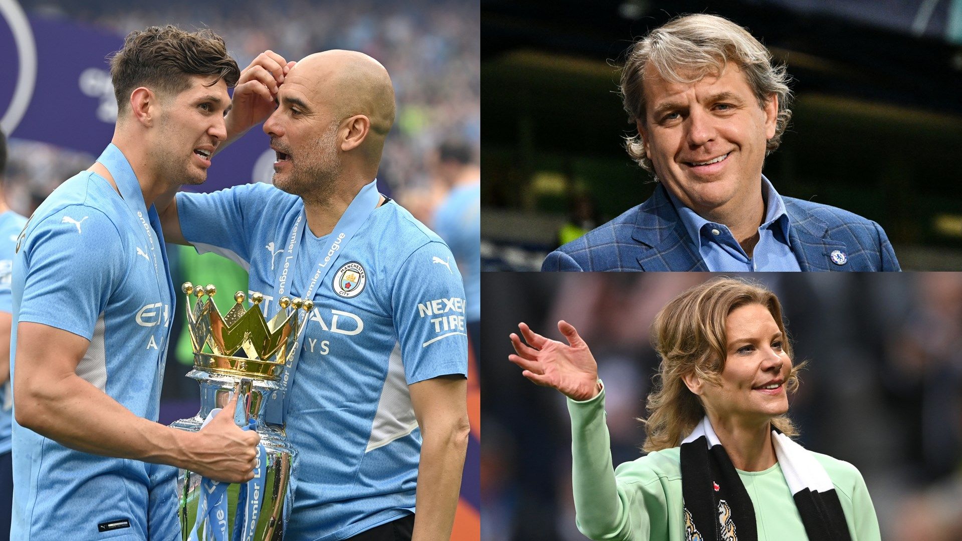 Guardiola-Stones-Man-City-Boehly-Staveley-Chelsea-Newcastle-GFX
