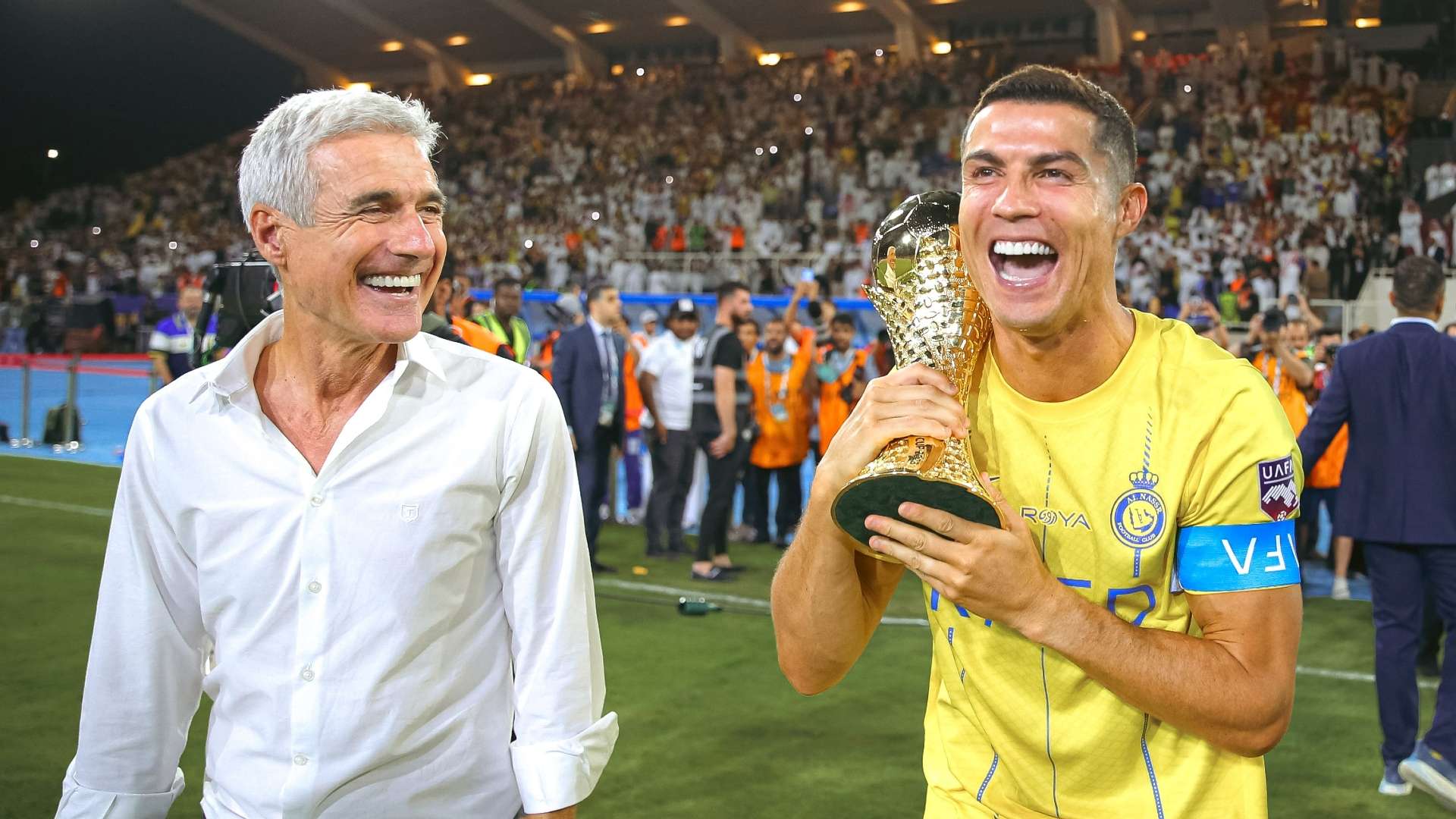 Cristiano Ronaldo - Luis Castro - Nassr 2023 - Arab Club Champions Cup