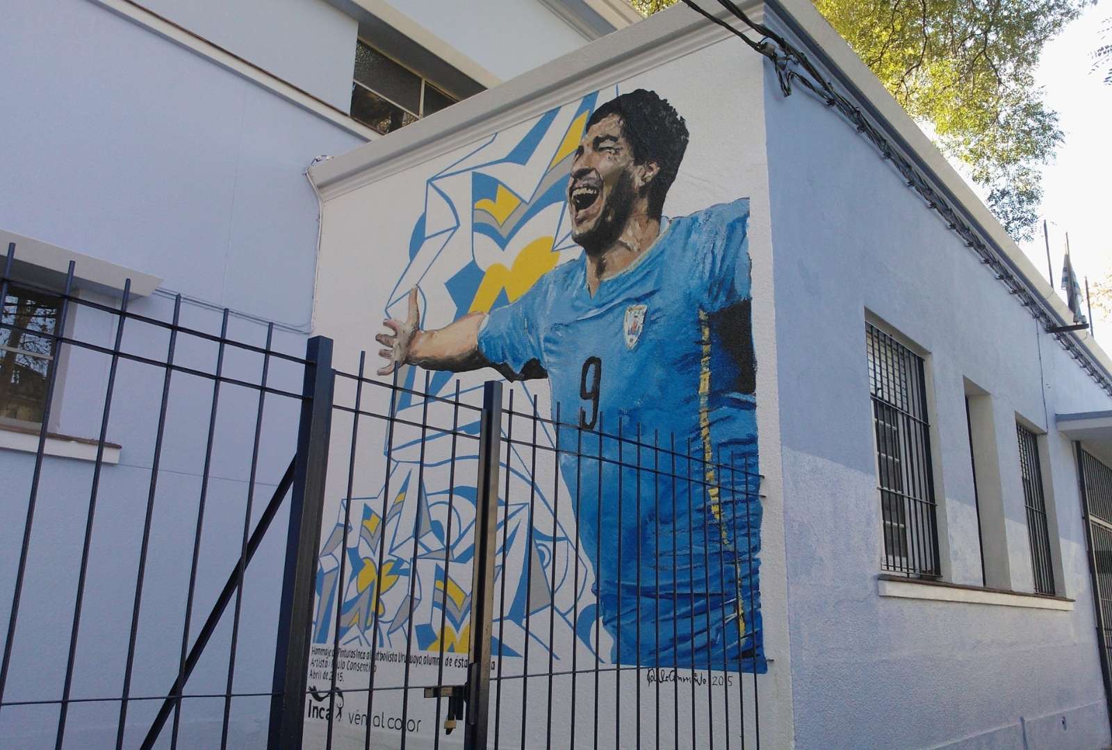 Luis Suarez tribute in Montevideo