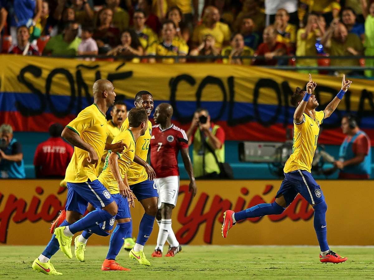 Neymar Brazil 1 x 0 Colombia friendly 09 05 2014