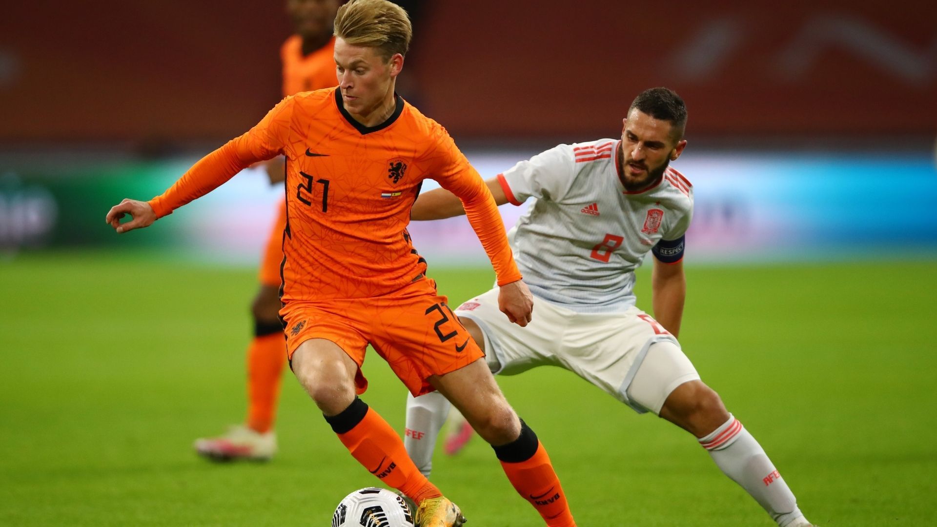 Holanda España De Jong Koke 111120