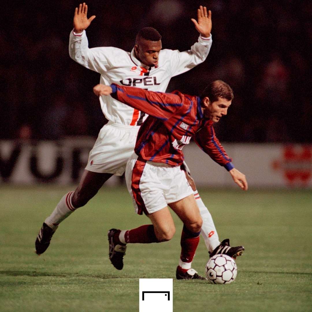 Zinedine Zidane Marcel Desailly Bordeaux AC Milan GFX