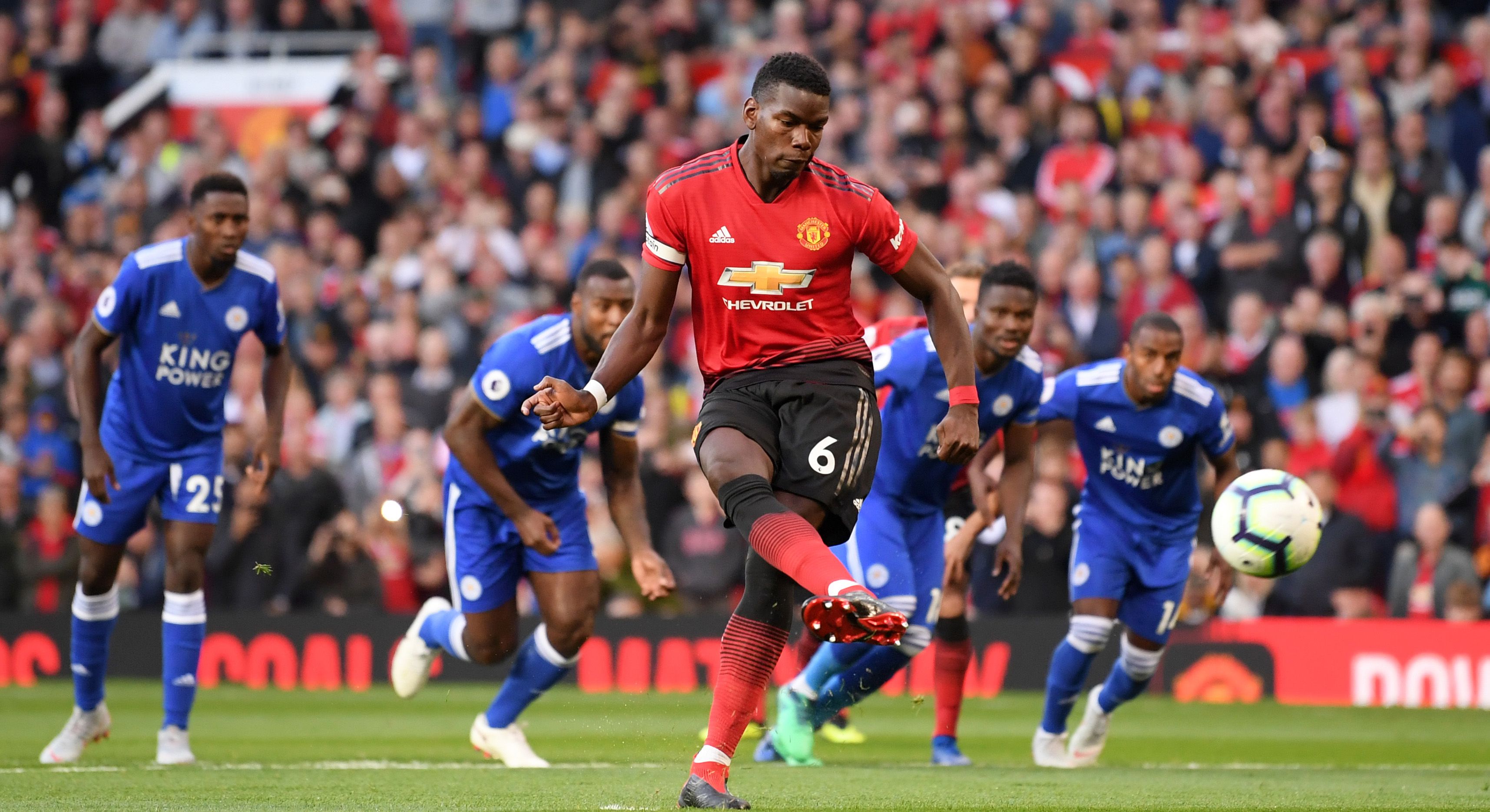 Paul Pogba Manchester United Leicester