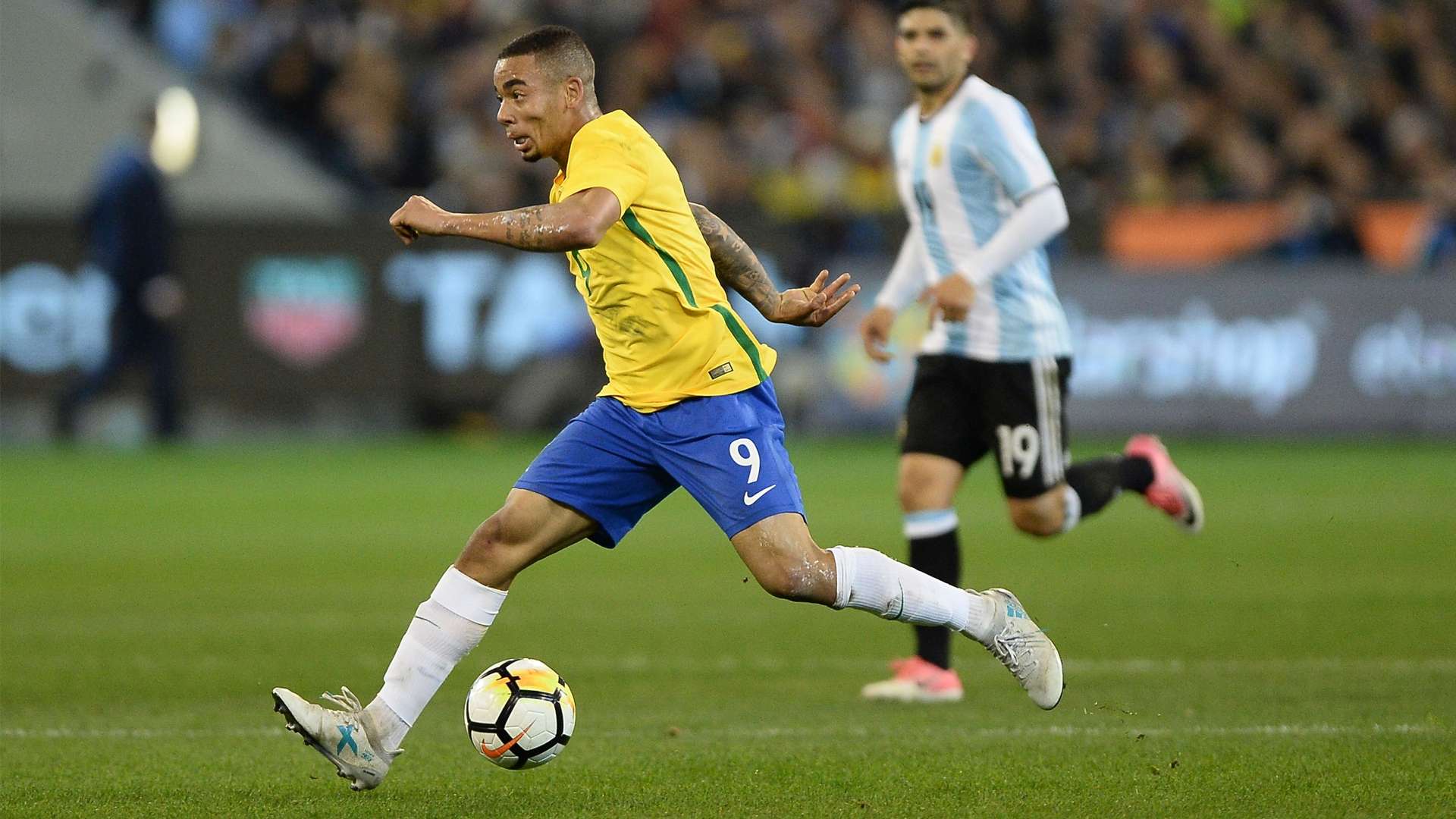 Gabriel Jesus Brasil x Argentina amistoso 09 06 17