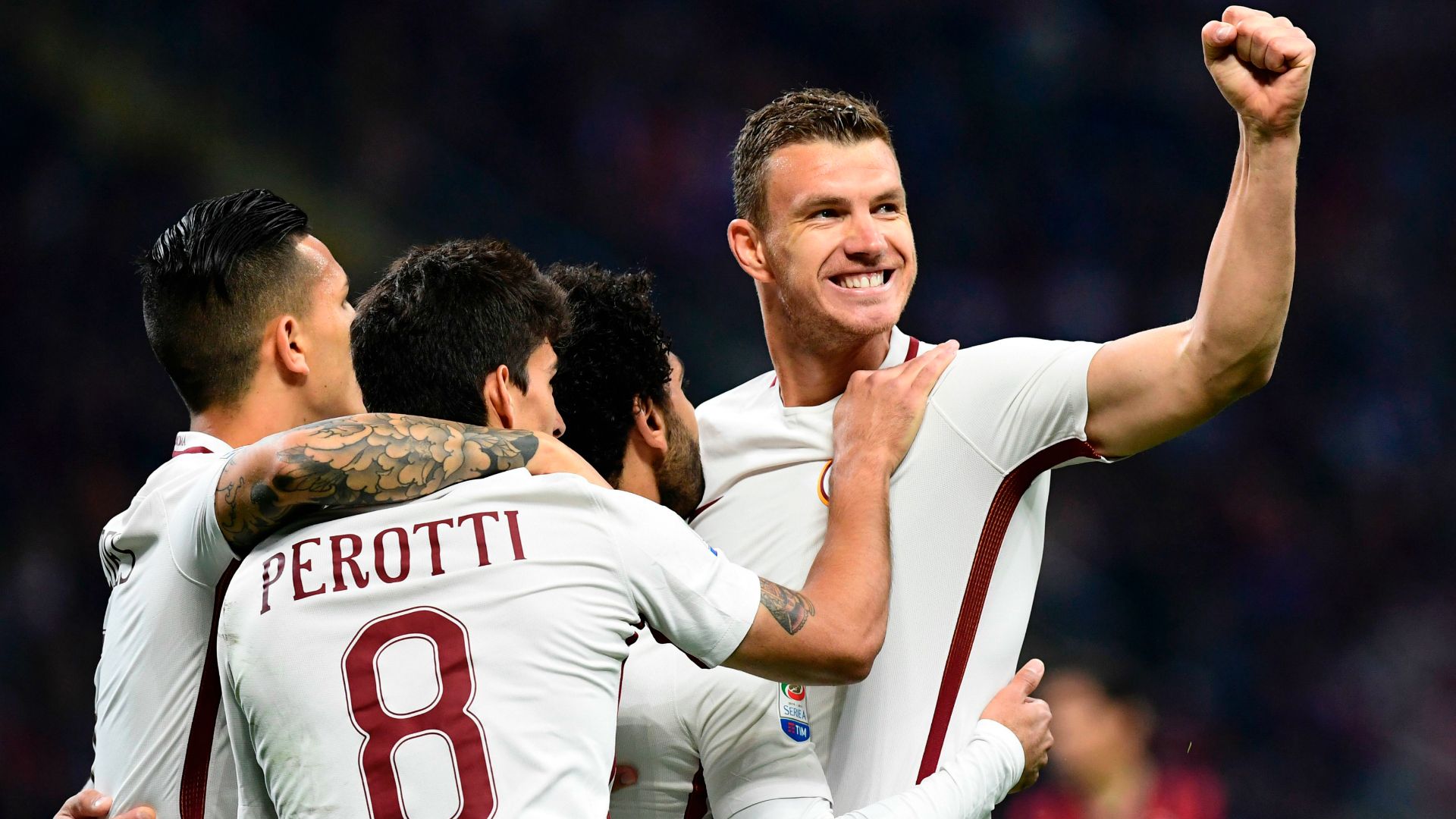 Edin Dzeko Milan Roma Serie A 07052017