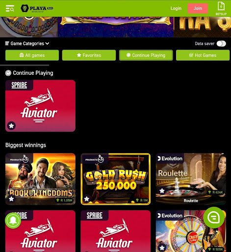 Playabets Aviator screenshot