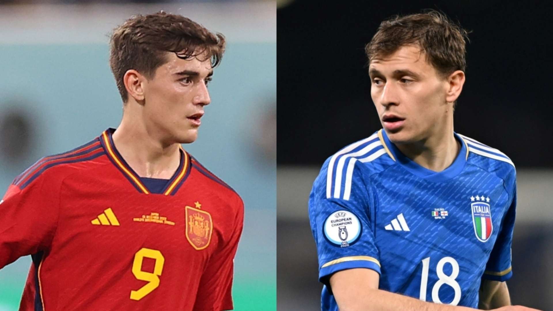 Gavi Spain Nicolo Barella Italy