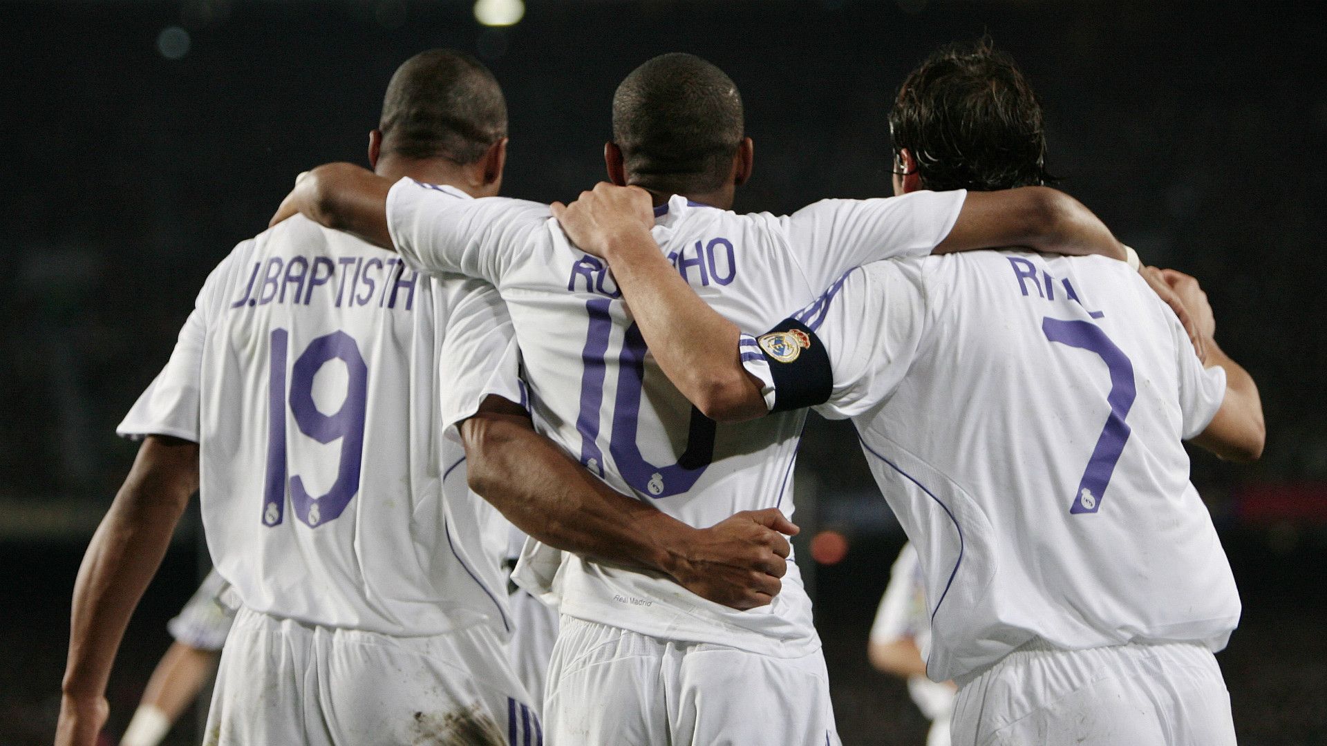 Julio Baptista Robinho Raul Gonzalez Real Madrid 2007-2008