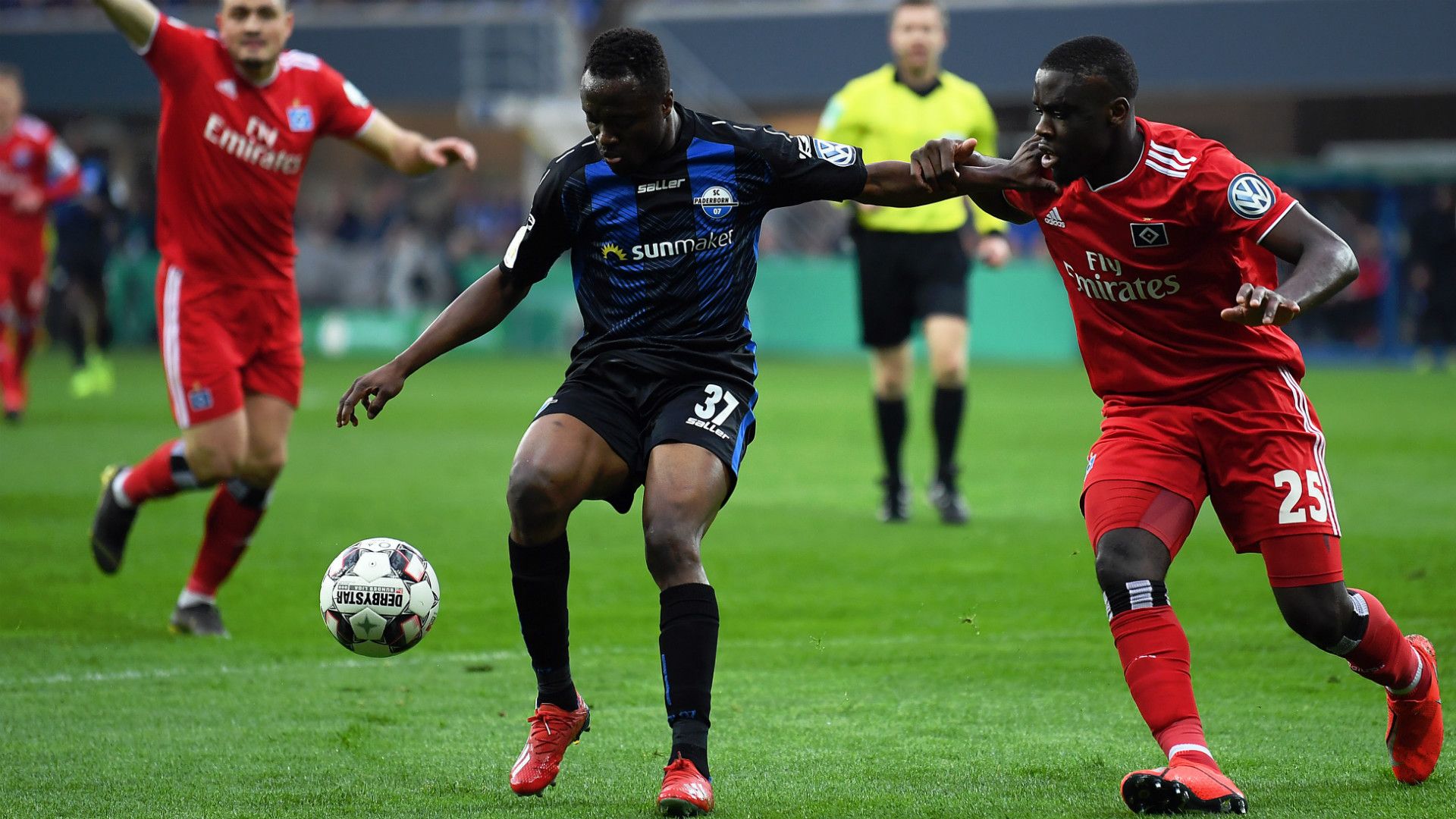 BERNARD TEKPETEY PADERBORN OREL MANGALA HAMBURG DFB POKAL 02042019