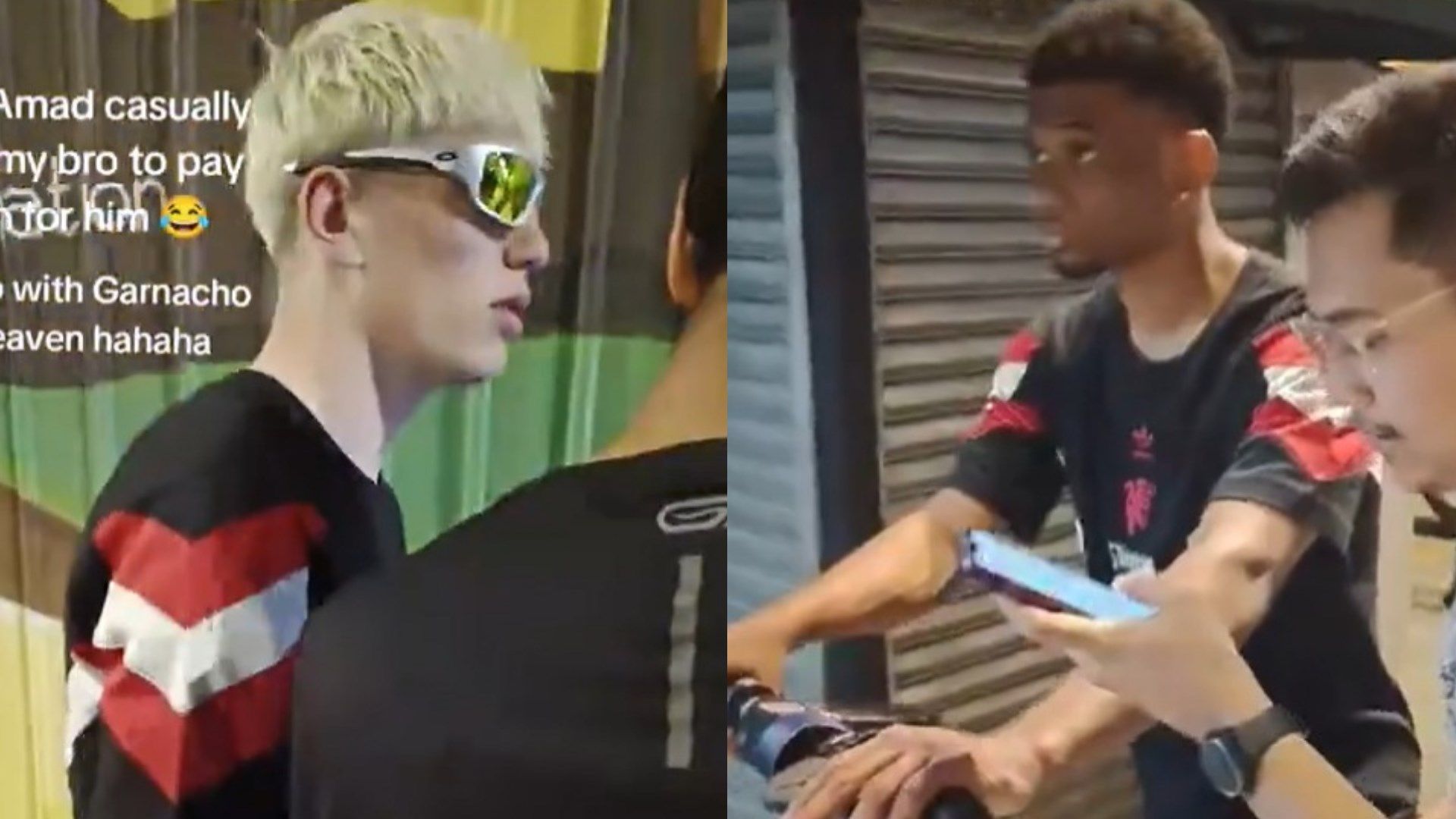 VIDEO: Man Utd duo Amad Diallo & Alejandro Garnacho appear to ask Malaysian locals to pay for their electric scooter hire on post-season tour | Goal.com UK