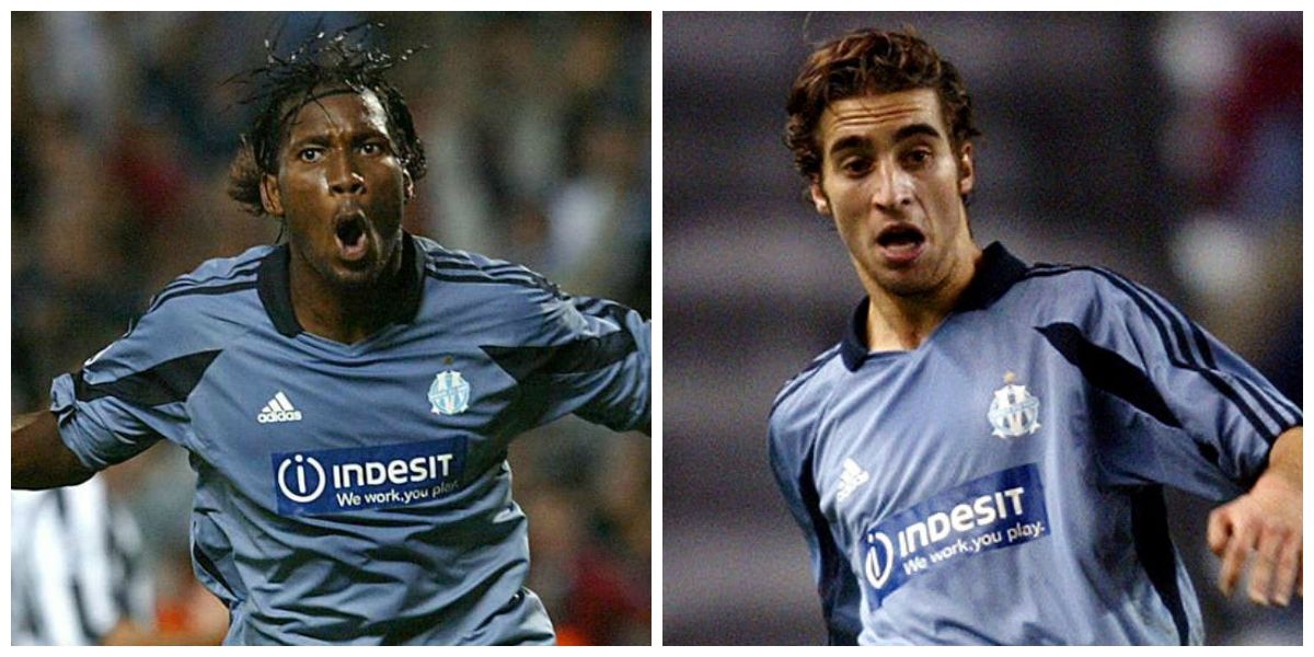Drogba and Flamini - Marseille
