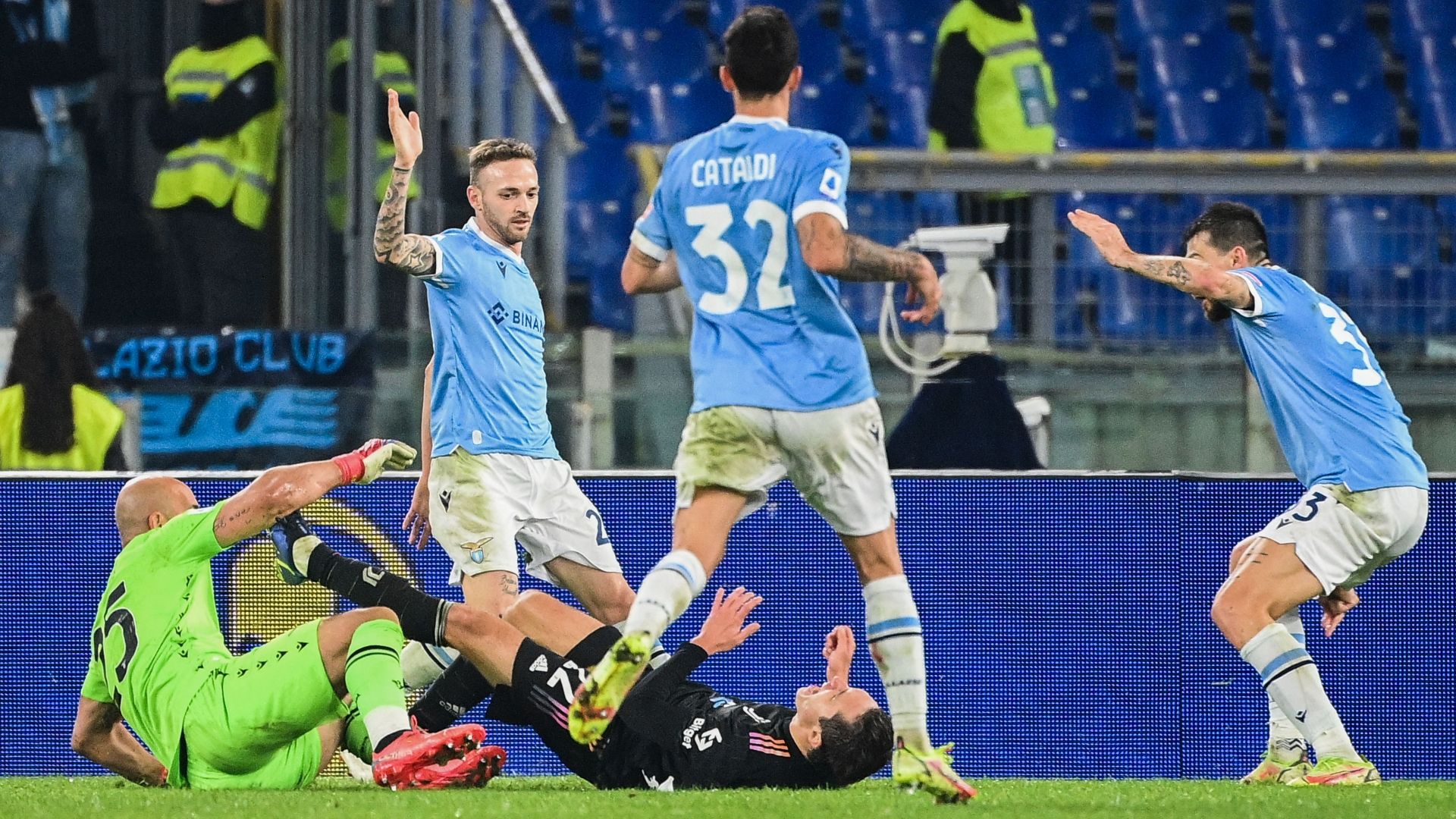 Reina Chiesa penalty Lazio Juventus