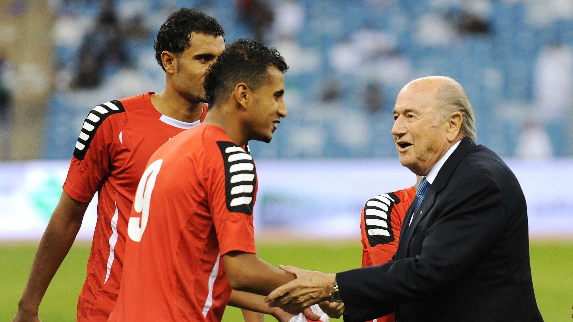 FIFA President Joseph Blatter Yemen Bahrain Gulf Cup 22 2nd Round 11132104