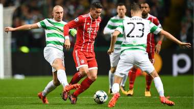 Mikael Lustig James Rodriguez Celtic Bayern Munchen Champions League 311017