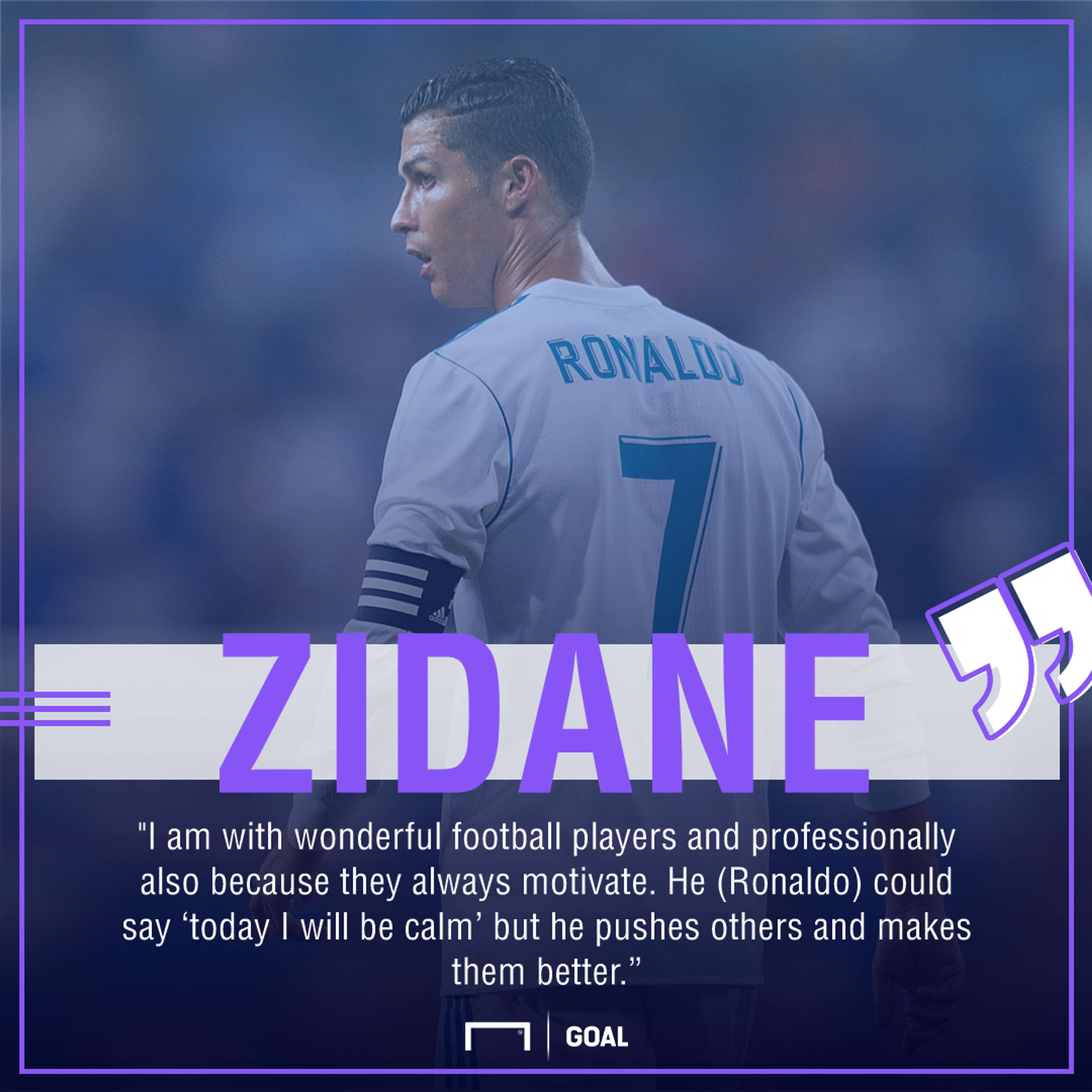 Zidane Ronaldo quote gfx