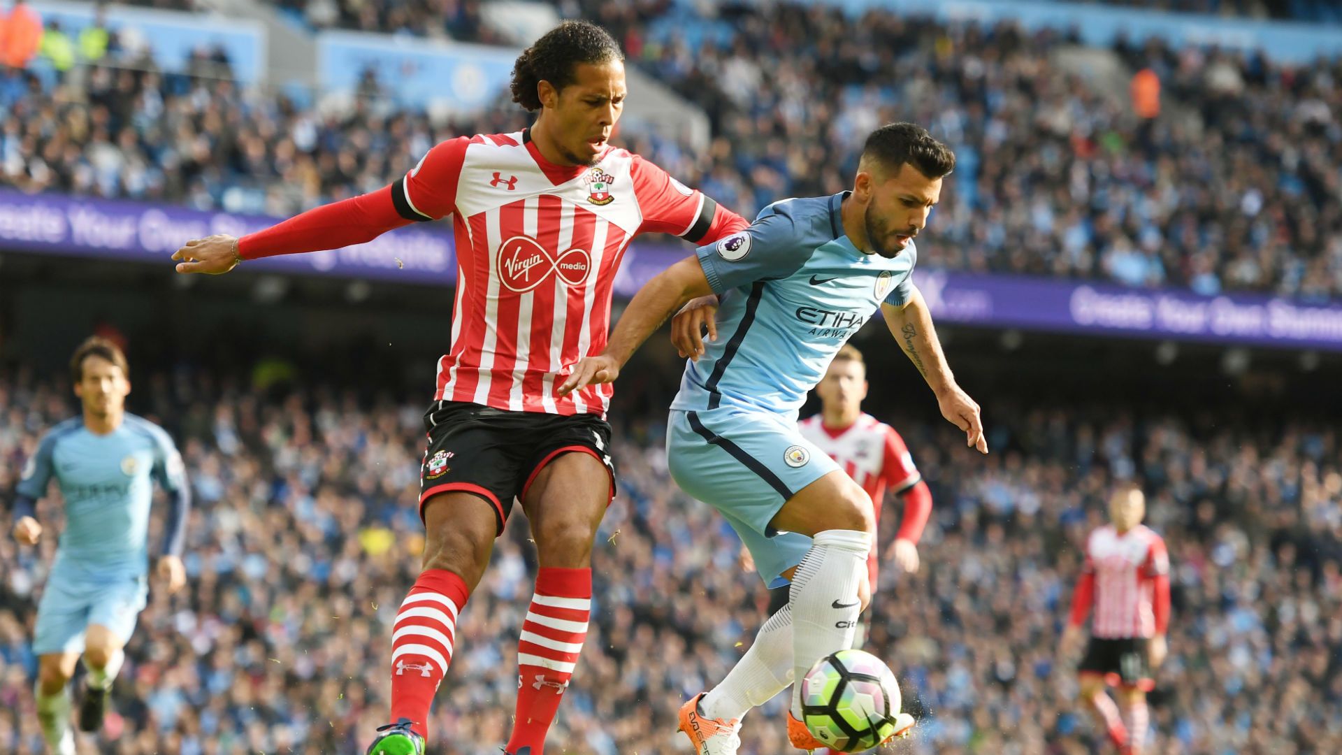 Virgil van Dijk Premier League Manchester City v Southampton