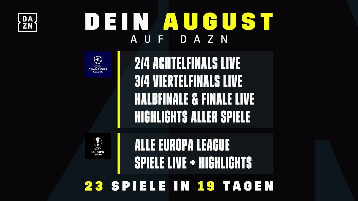 No Header - DAZN Champions League August 2020