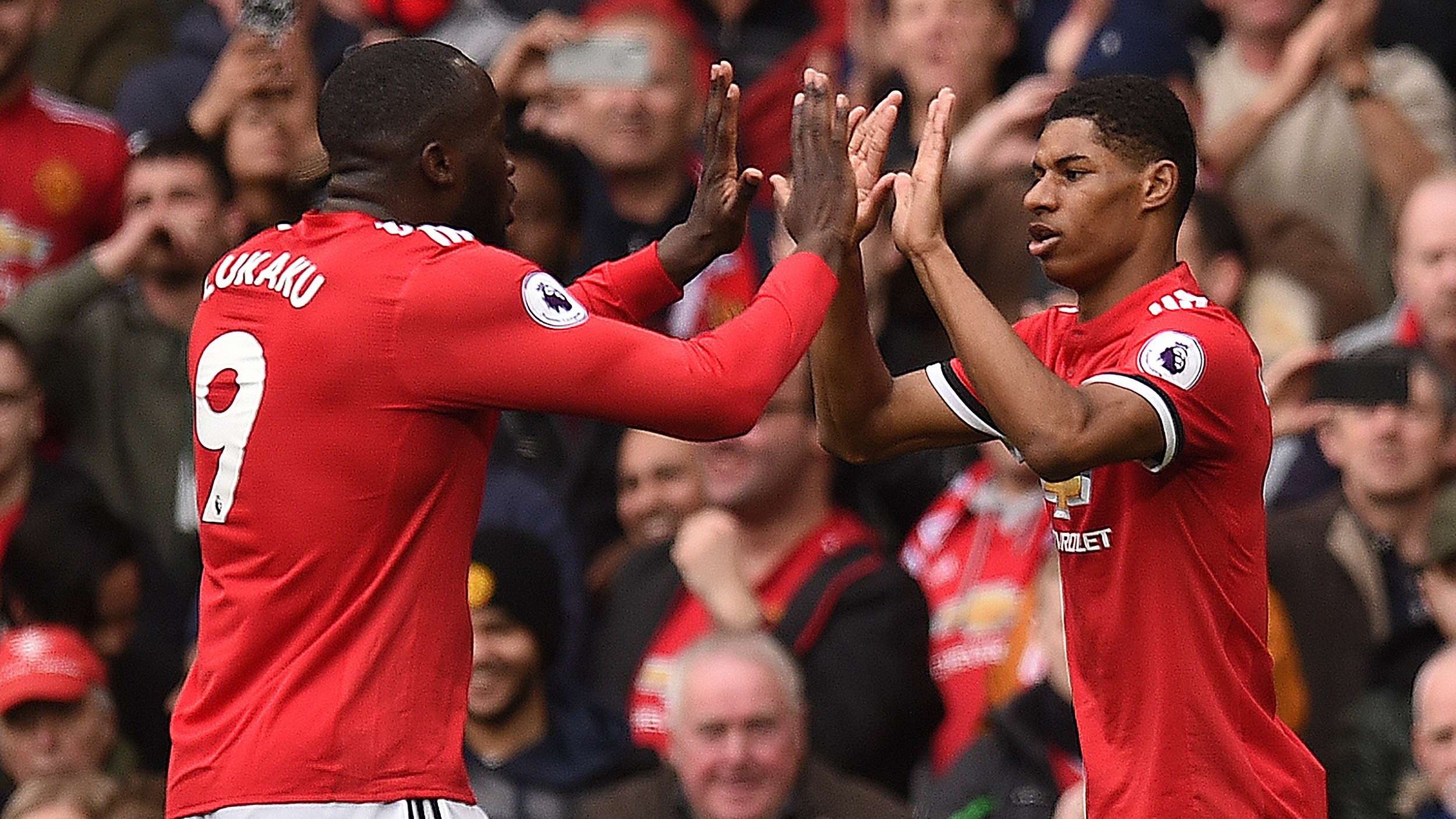 Marcus Rashford Romelu Lukaku Manchester United Liverpool Premier League