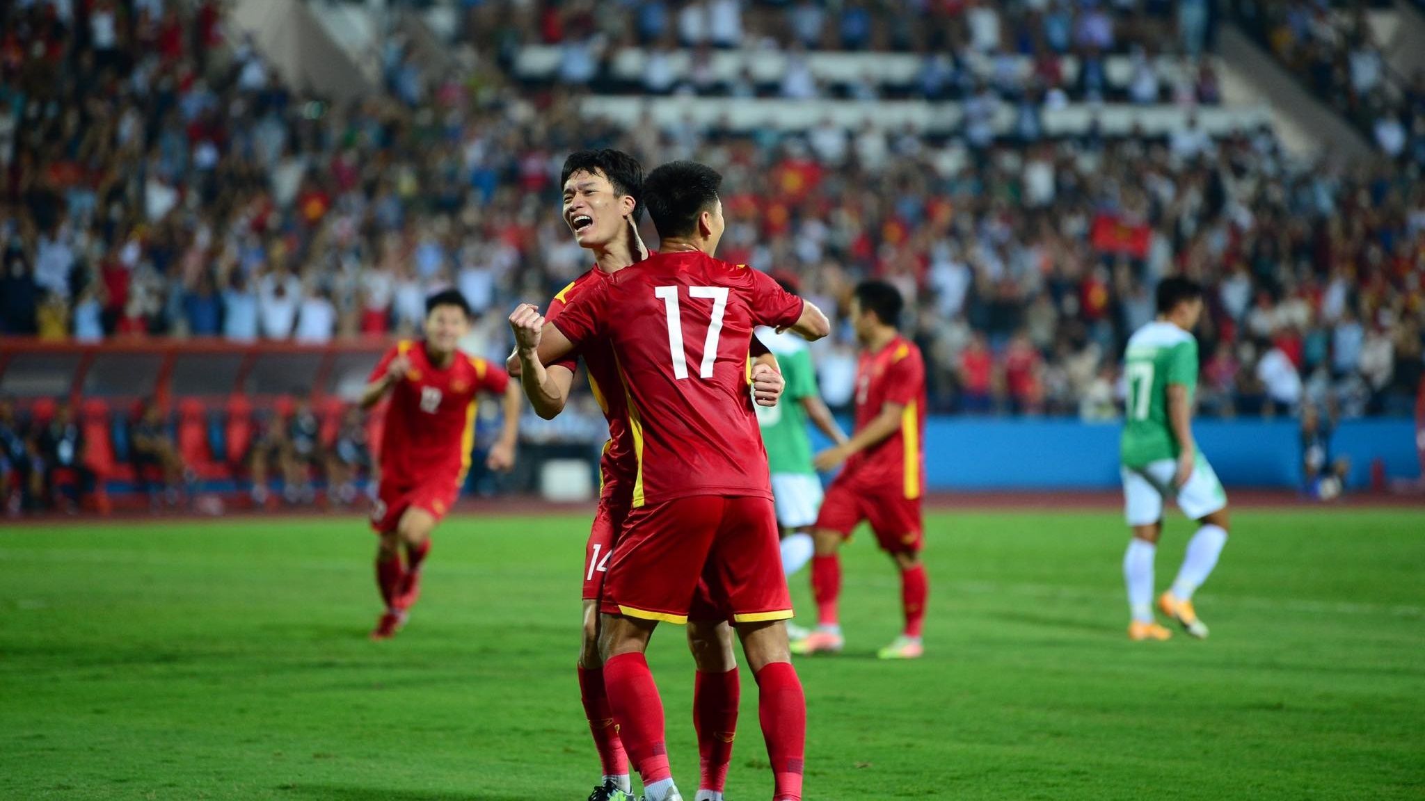 Nguyen Hoang Duc Nham Manh Dung U23 Vietnam U23 Indonesia SEA Games 31 06052022