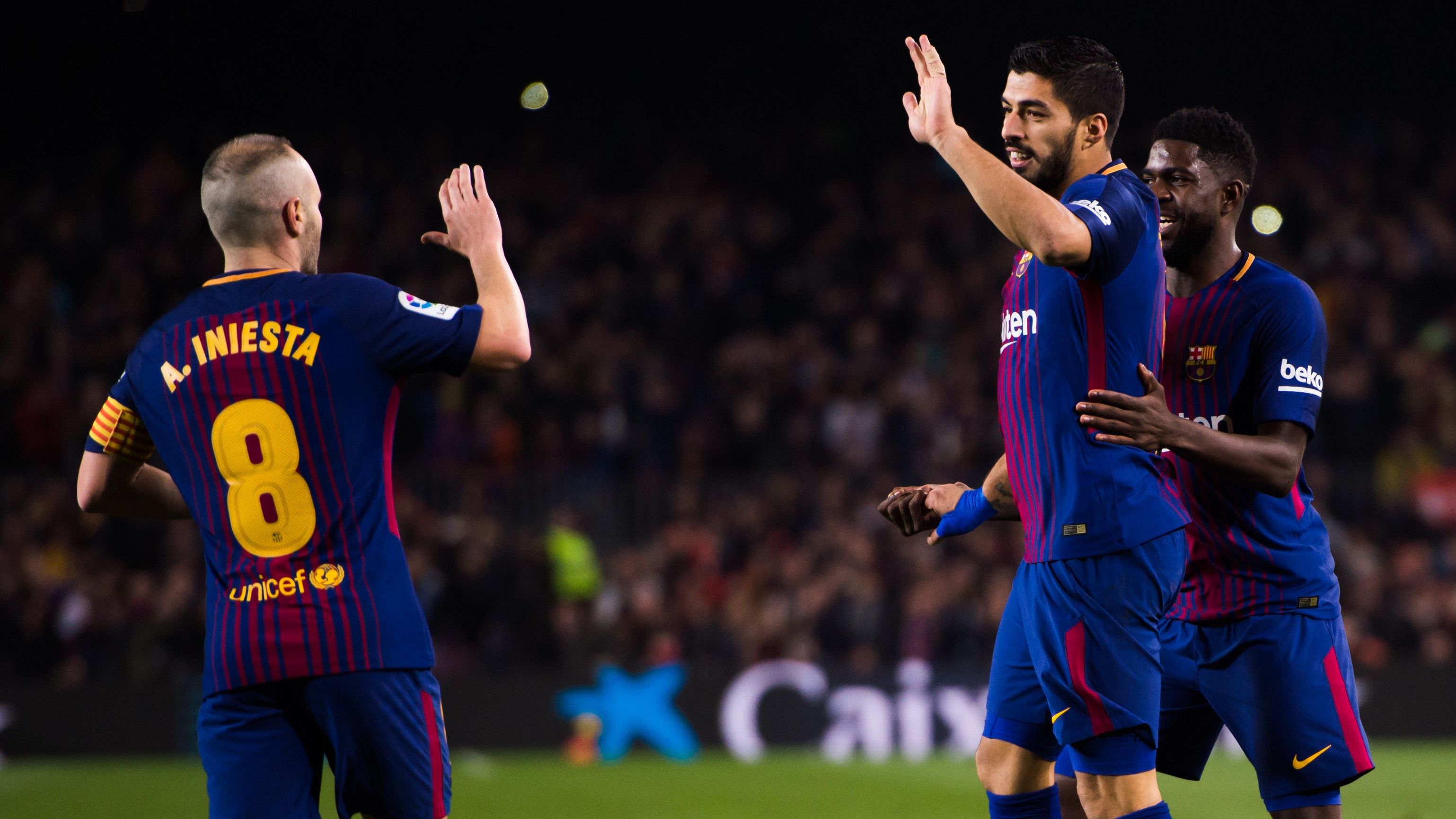 Luis Suarez Andres Iniesta Barcelona Espanyol Copa del Rey 25012018