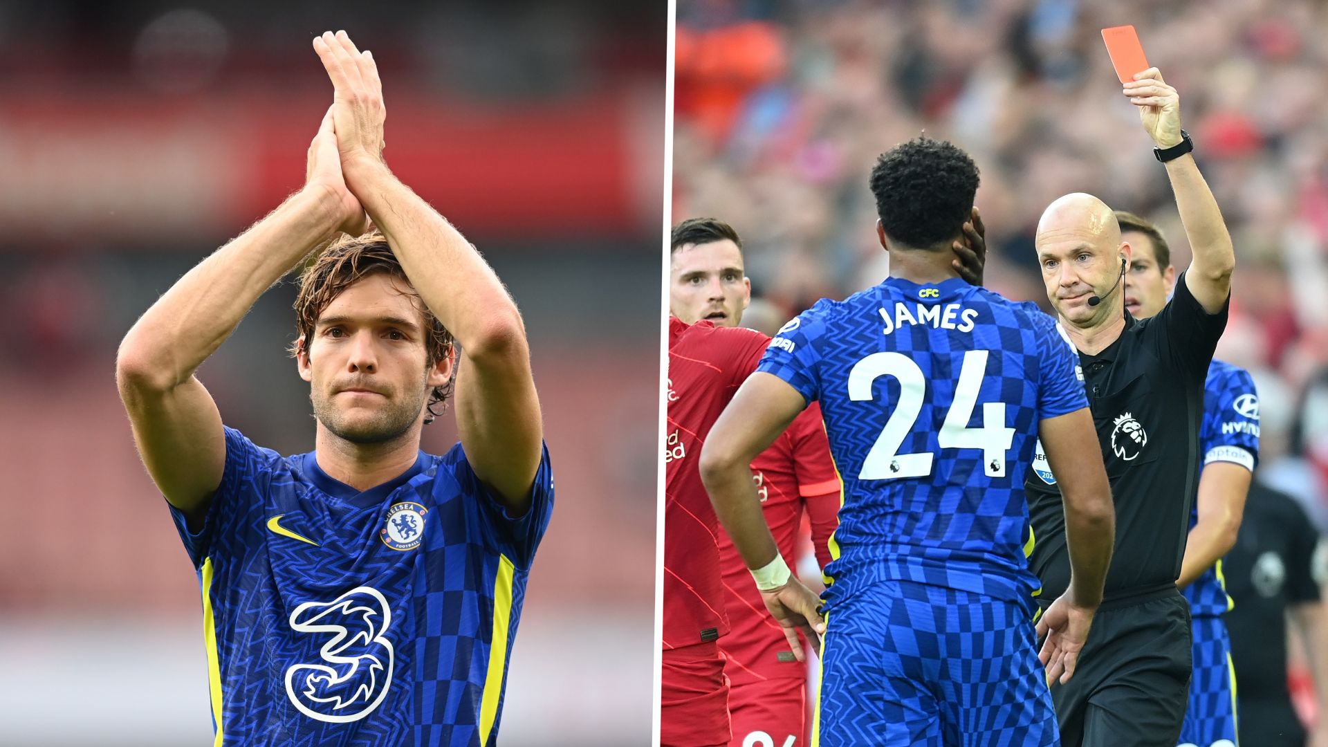 Marcus Alonso, Anthony Taylor, Reece James - Chelsea 2021