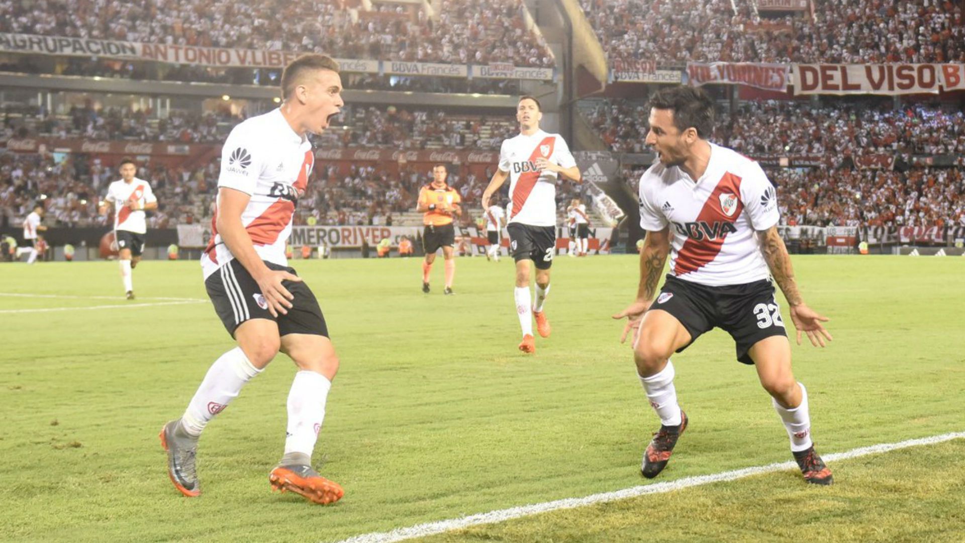 Santos Borre Scocco River Olimpo Superliga 03022018