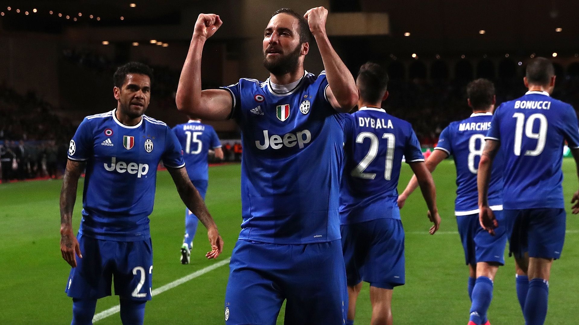 Gonzalo Higuain Monaco Juventus Champions League