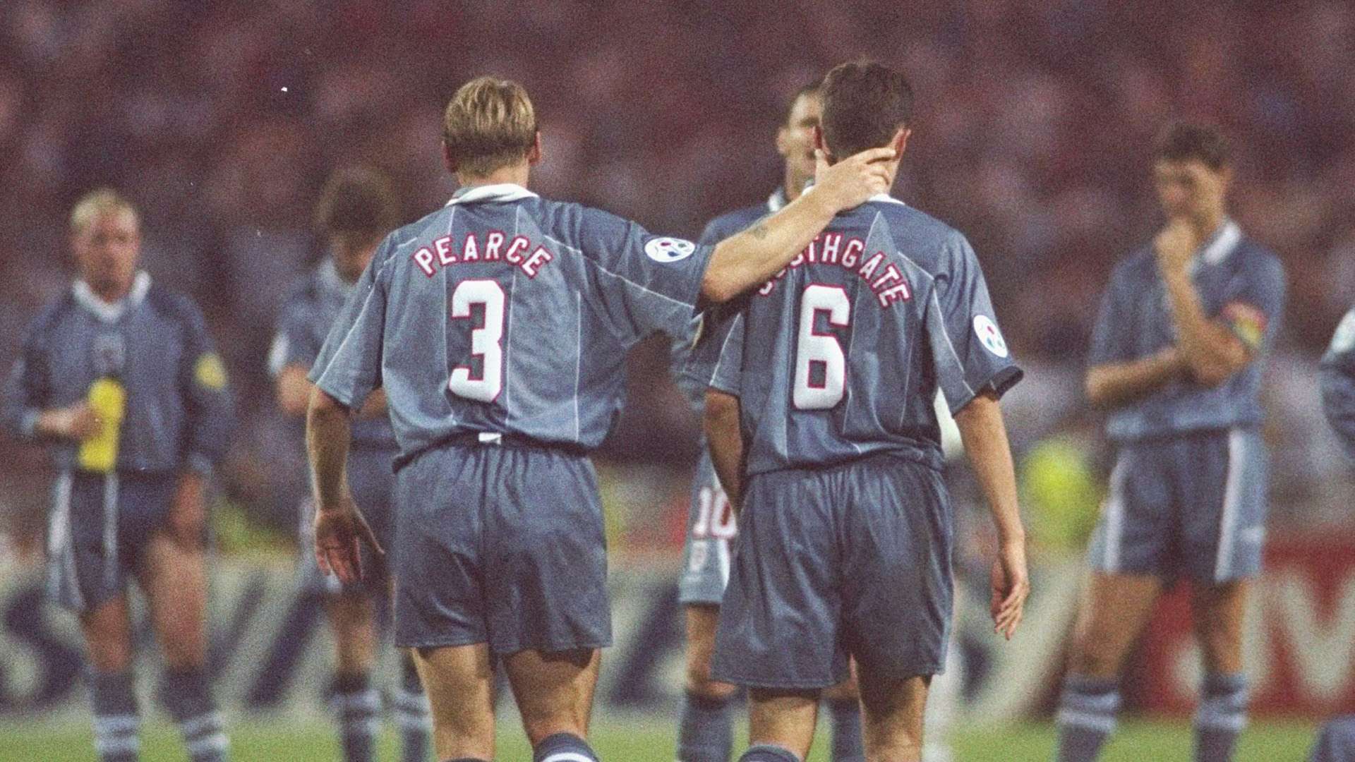 Stuart Pearce Gareth Southgate Euro 96 England Germany