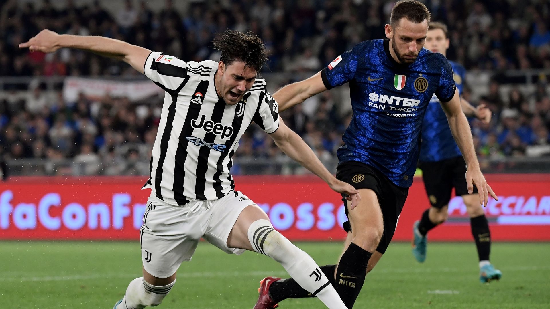 Vlahovic De Vrij Juventus Inter Coppa Italia