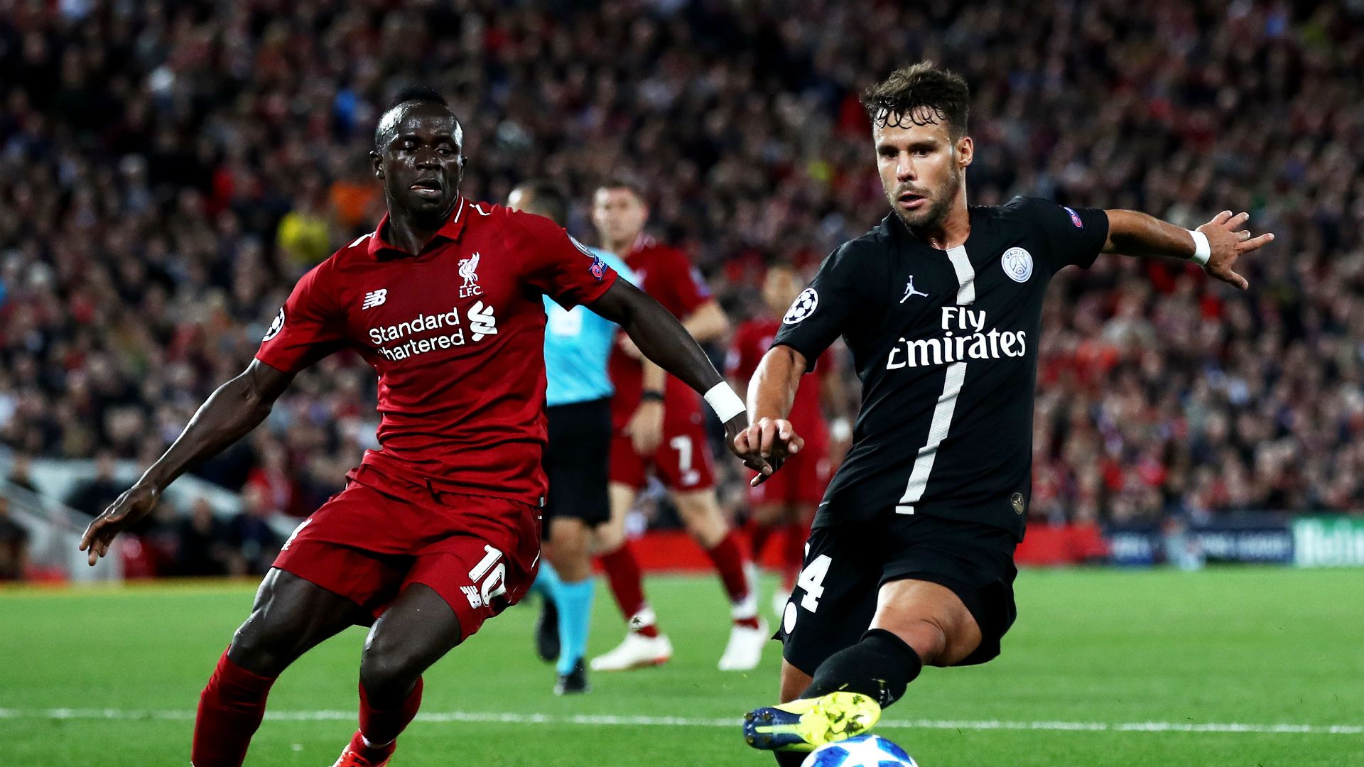 Sadio Mane and Juan Bernat