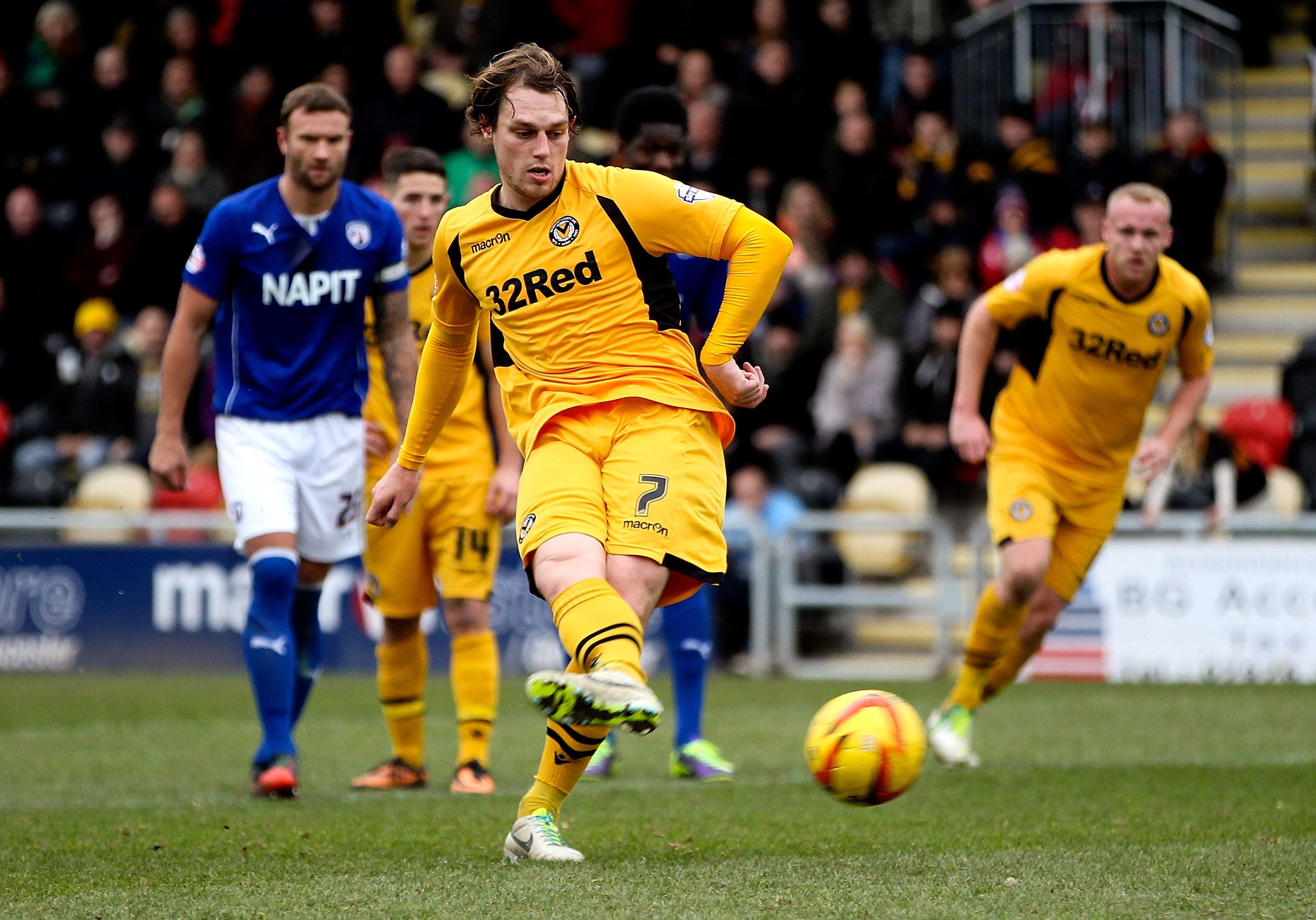 Newport Countymidfielder Adam Chapman