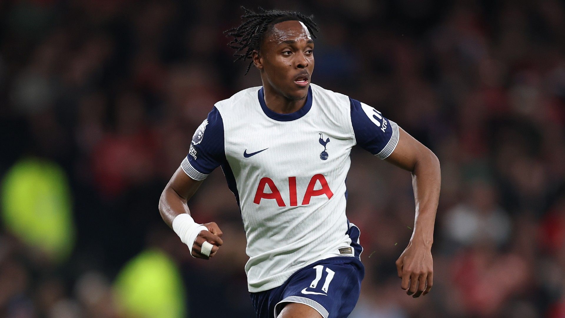 Mathys Tel of Tottenham Hotspur