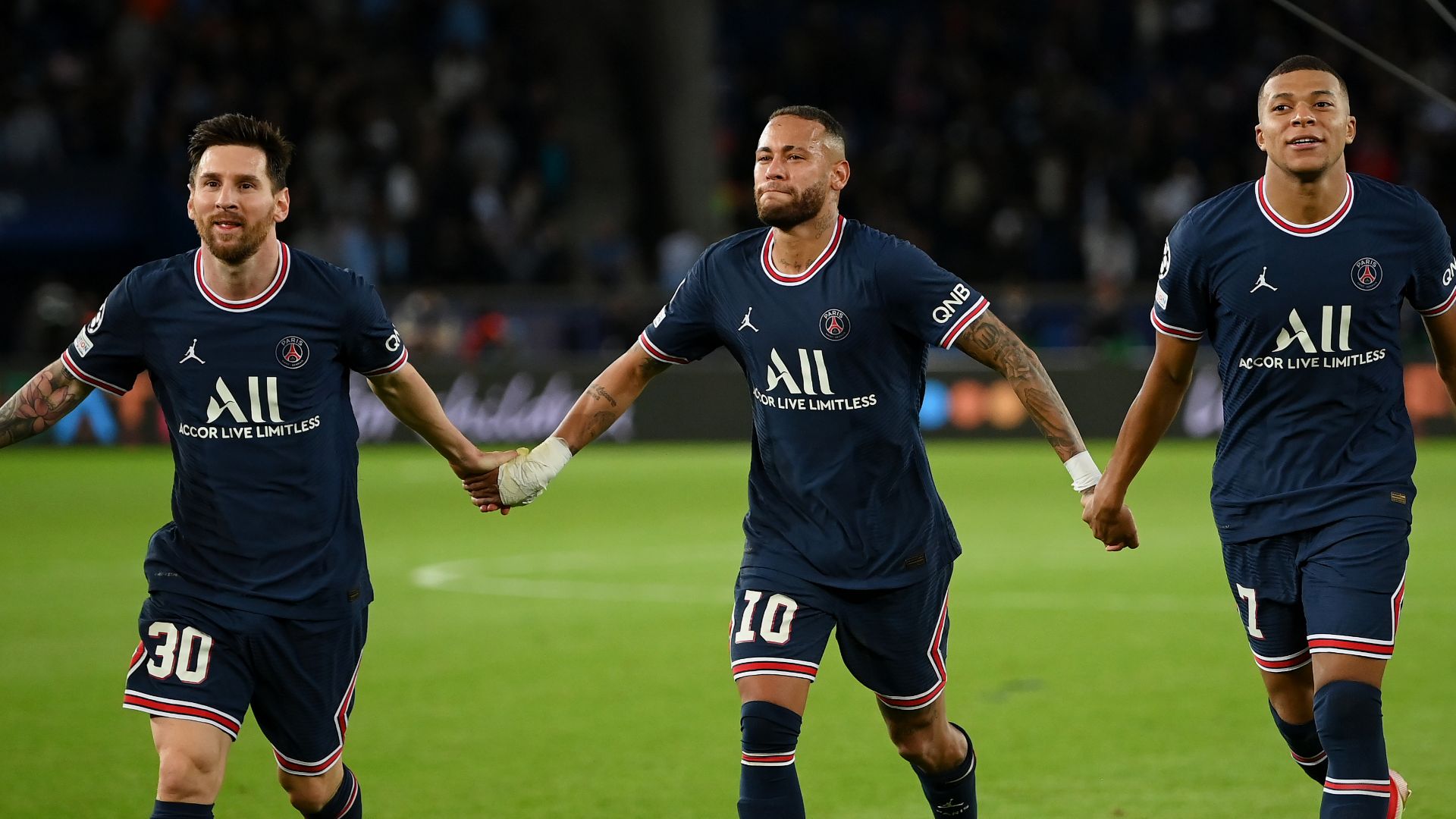 Lionel Messi Neymar Kylian Mbappe 2021