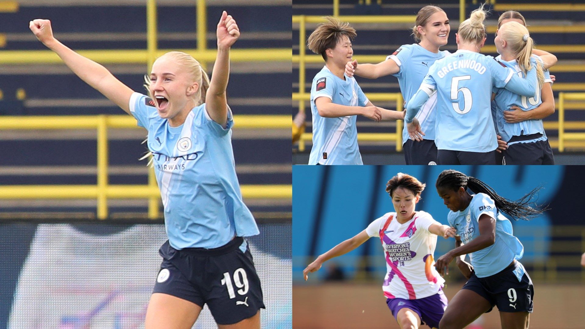 Laura Blindkilde Brown Man City Women composite