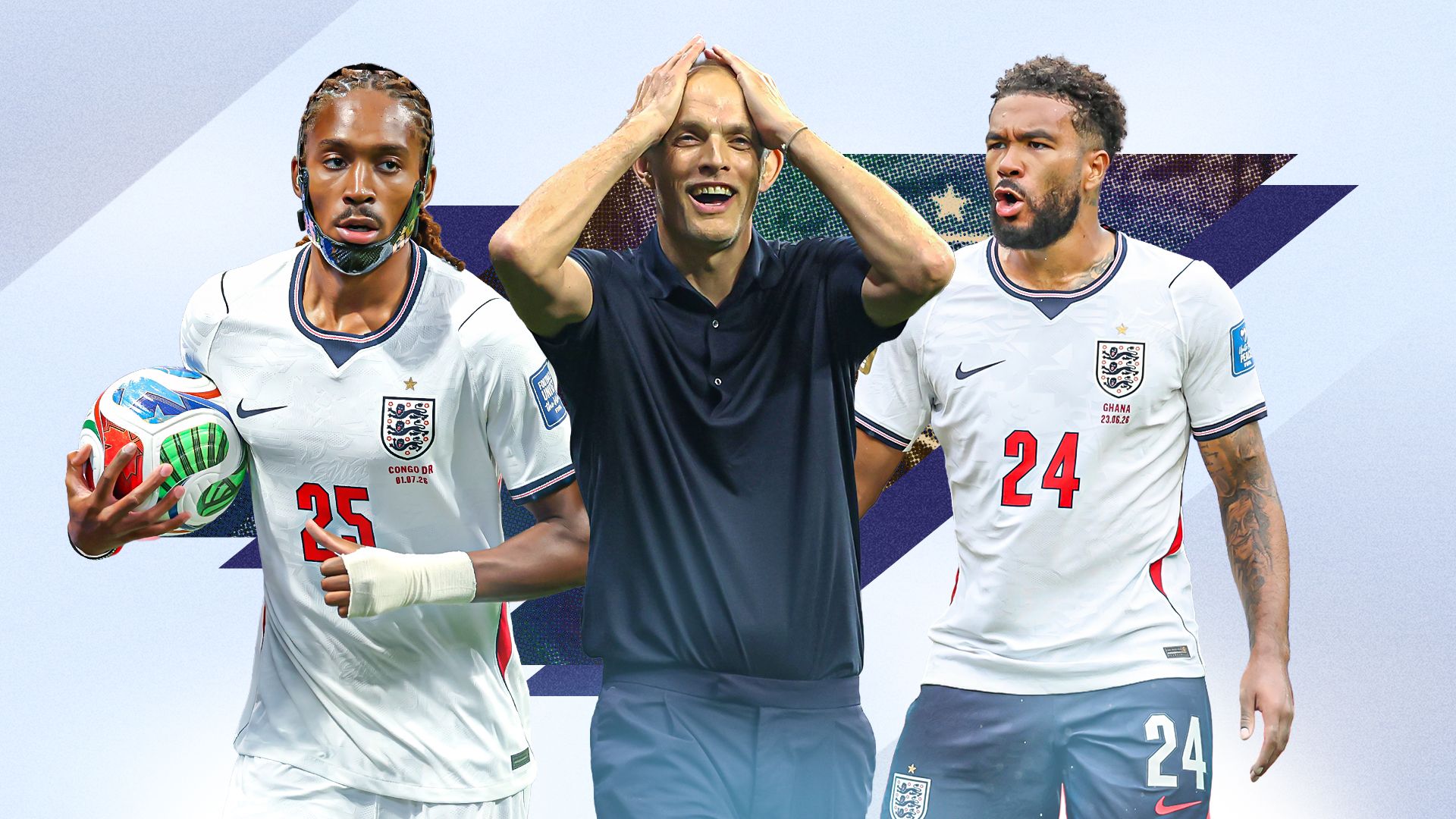 England line-up Norway GFX