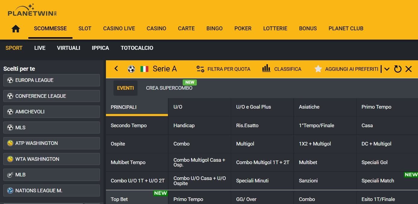 planetwin365 scommesse