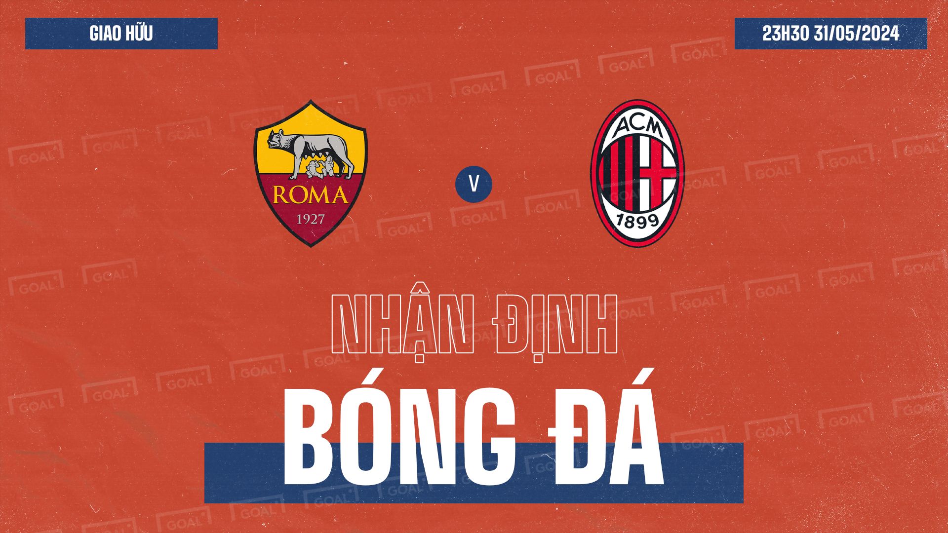 Roma vs AC Milan Friendly Match 2024 GFX