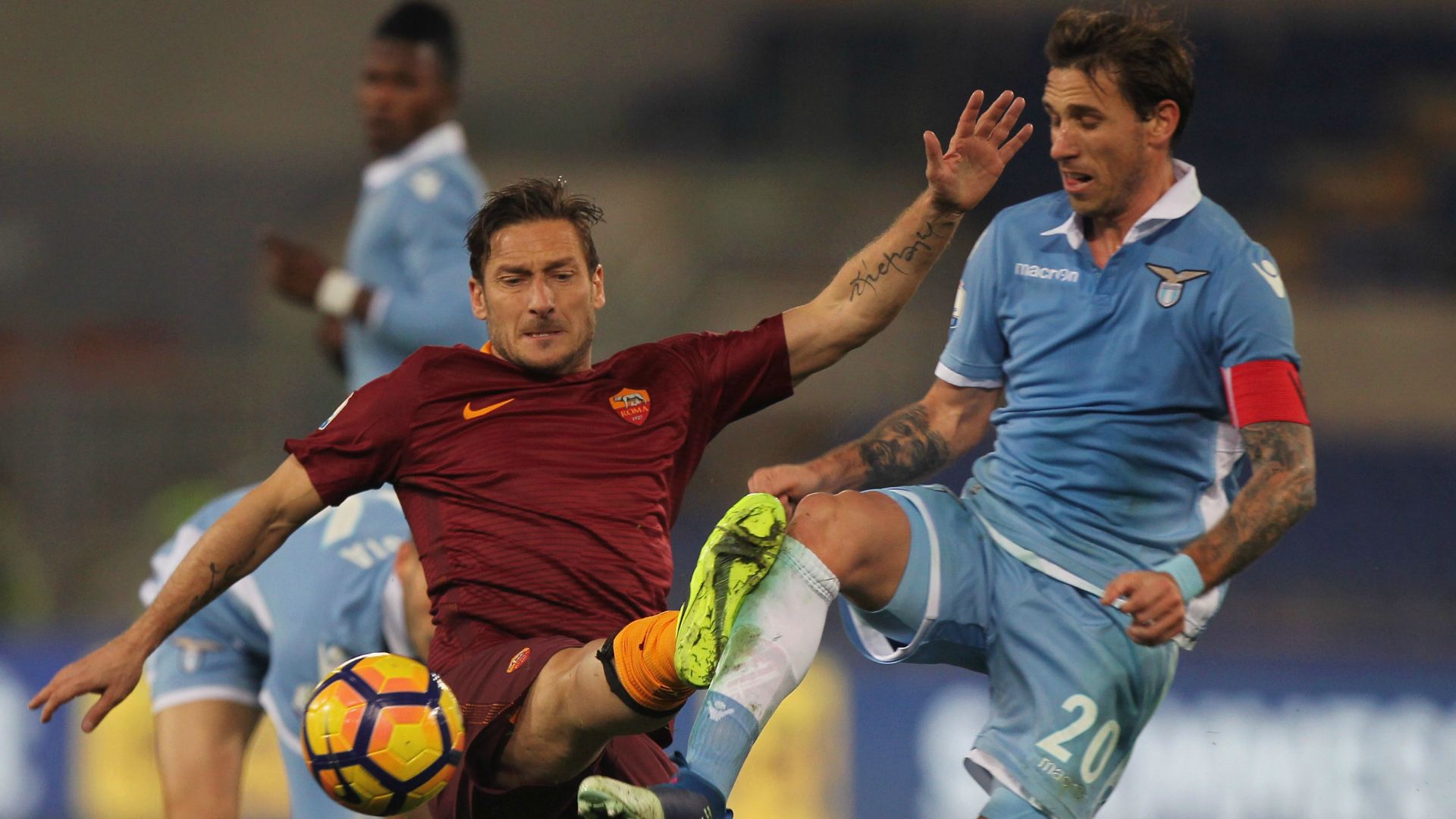 Francesco Totti Lucas Biglia Lazio Roma Coppa Italia 01032017