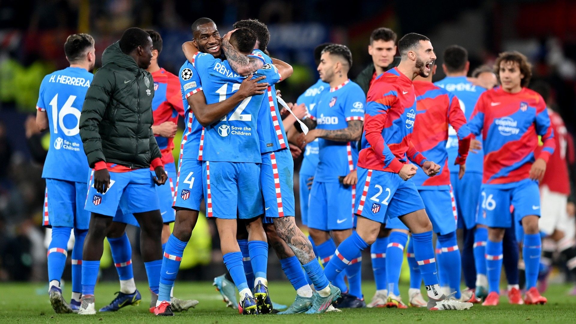 Atletico Madrid celebrate 2021-22