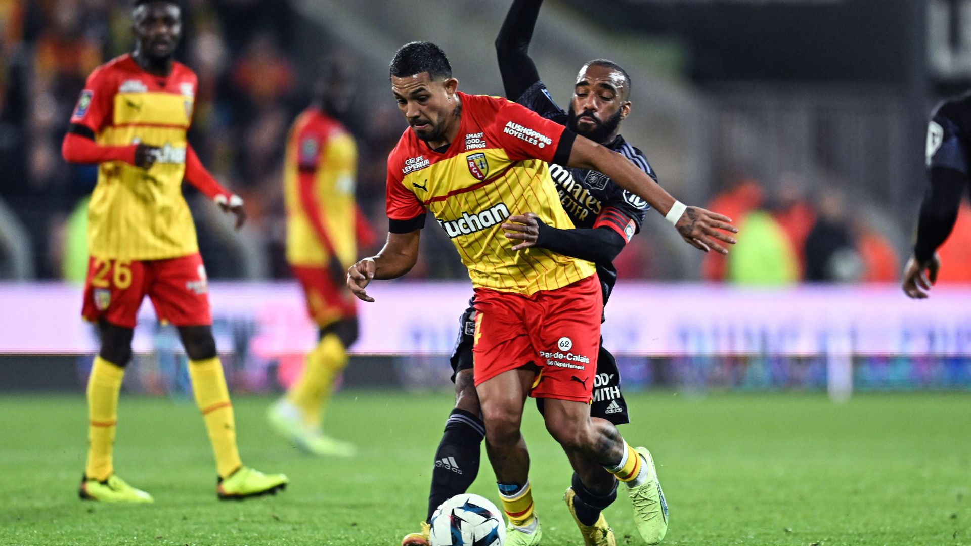 David Da Costa Alexandre Lacazette Lens Lyon 02102022