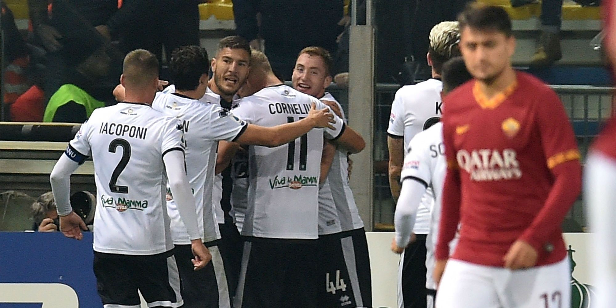 Parma celebrating Roma