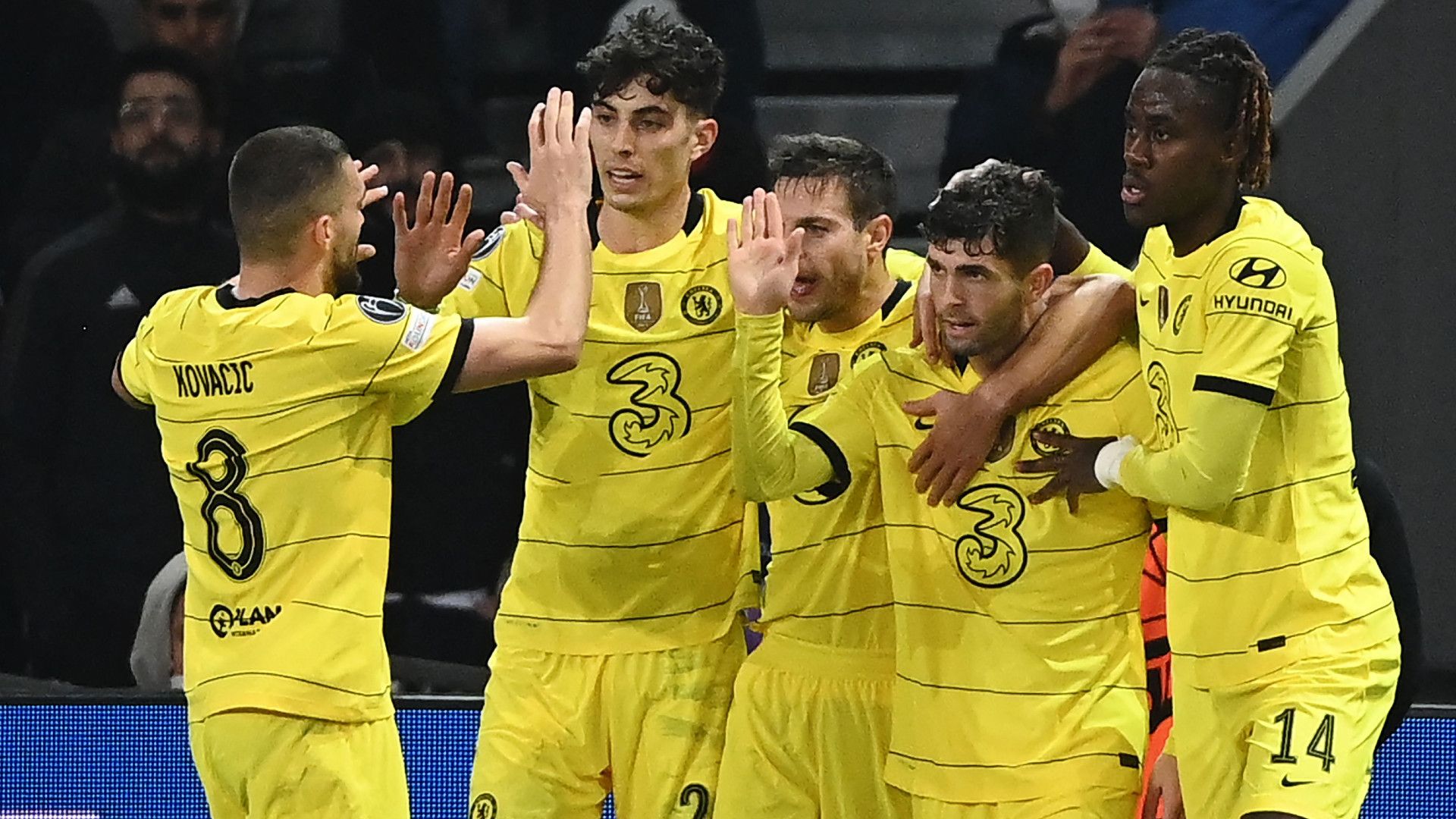 celebration Lille Chelsea Champions League