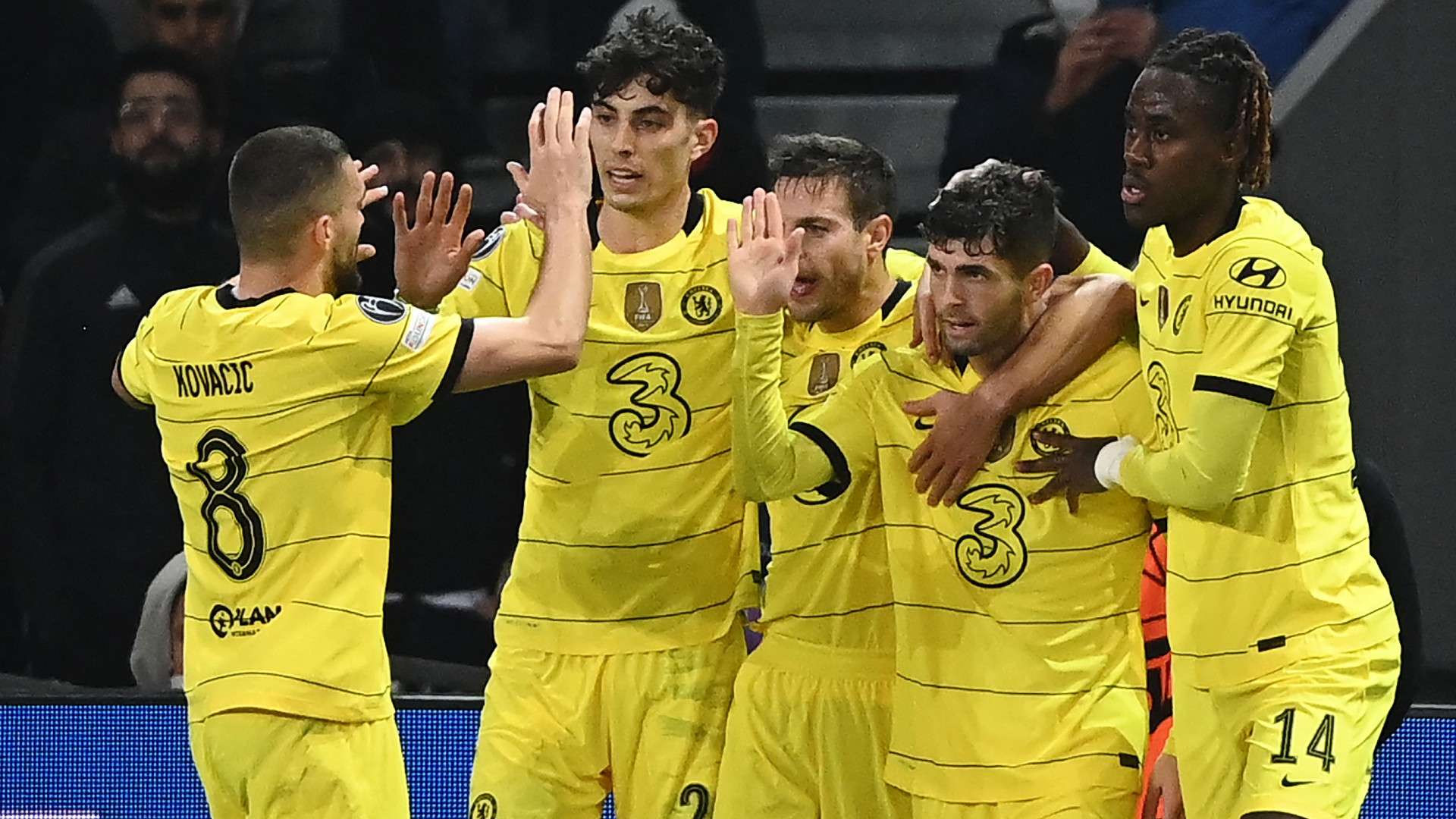 celebration Lille Chelsea Champions League