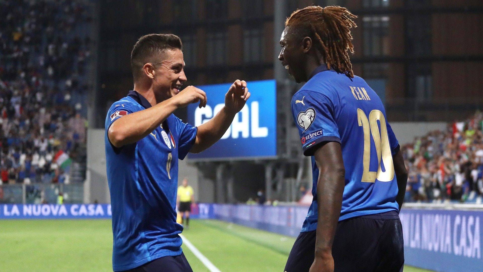 Giacomo Raspadori Moise Kean Italy Lithuania 08092021