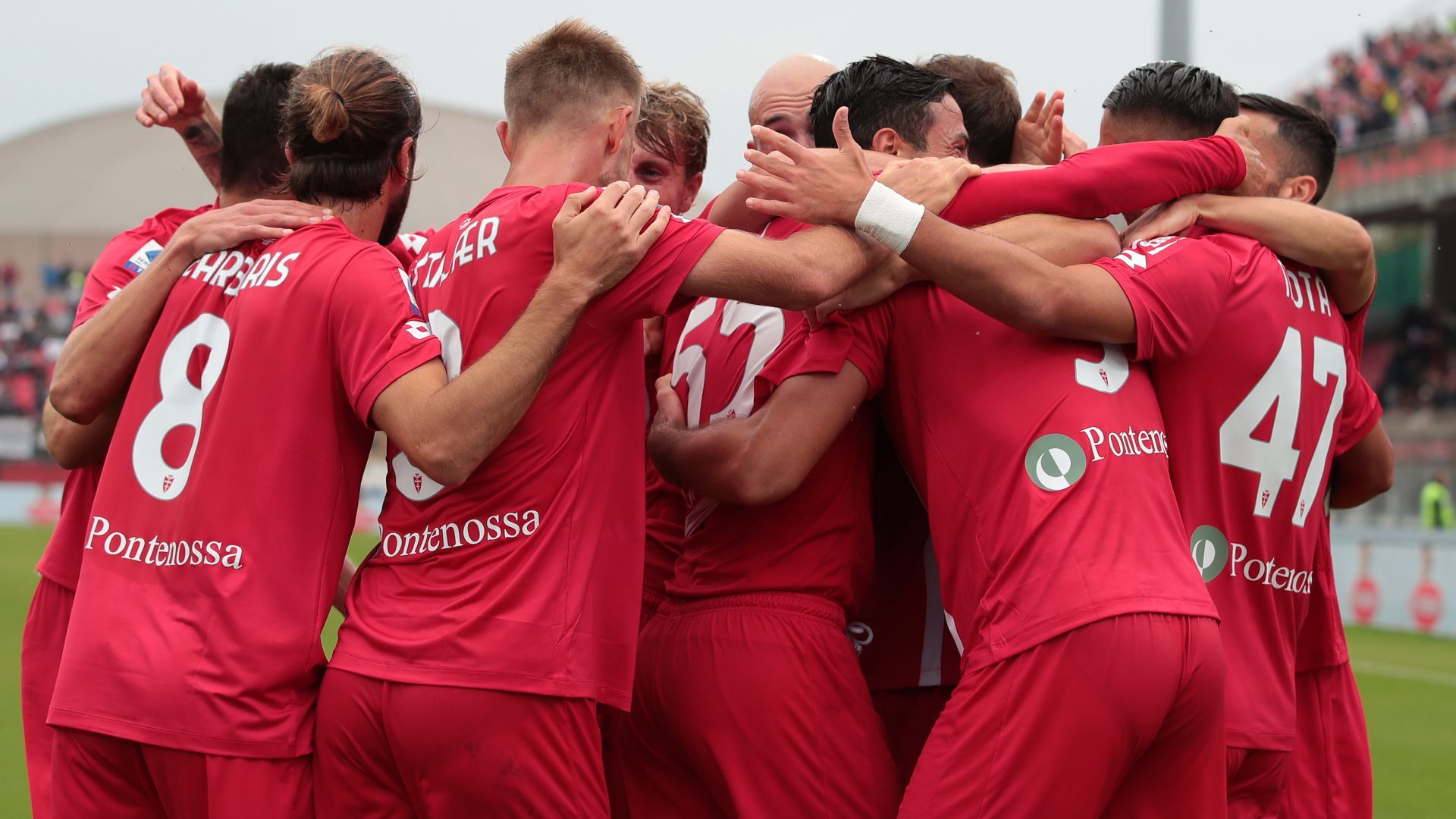 Monza players celebrating