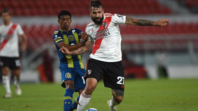 Lucas Pratto River Plate Rosario Central Copa Liga Profesional 07112020